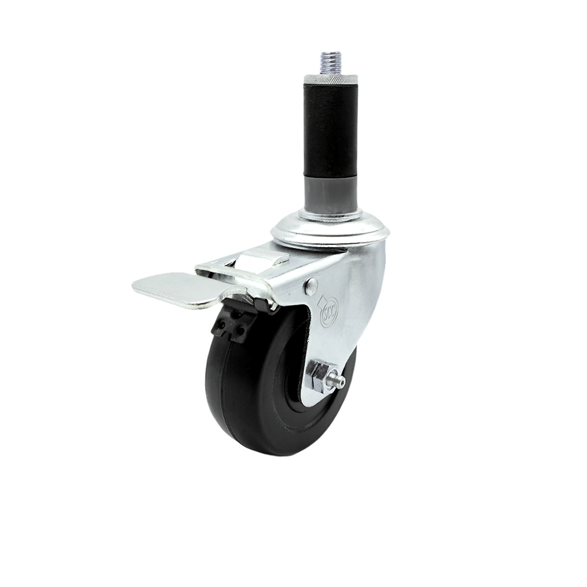 Service Caster, 3 1/2Inch x 1 1/4Inch Stem Caster, Wheel Diameter 3.5 in, Caster Type Swivel, Package (qty.) 1, Model SCC-SSTTLEX20S3514-HRS-MTG43