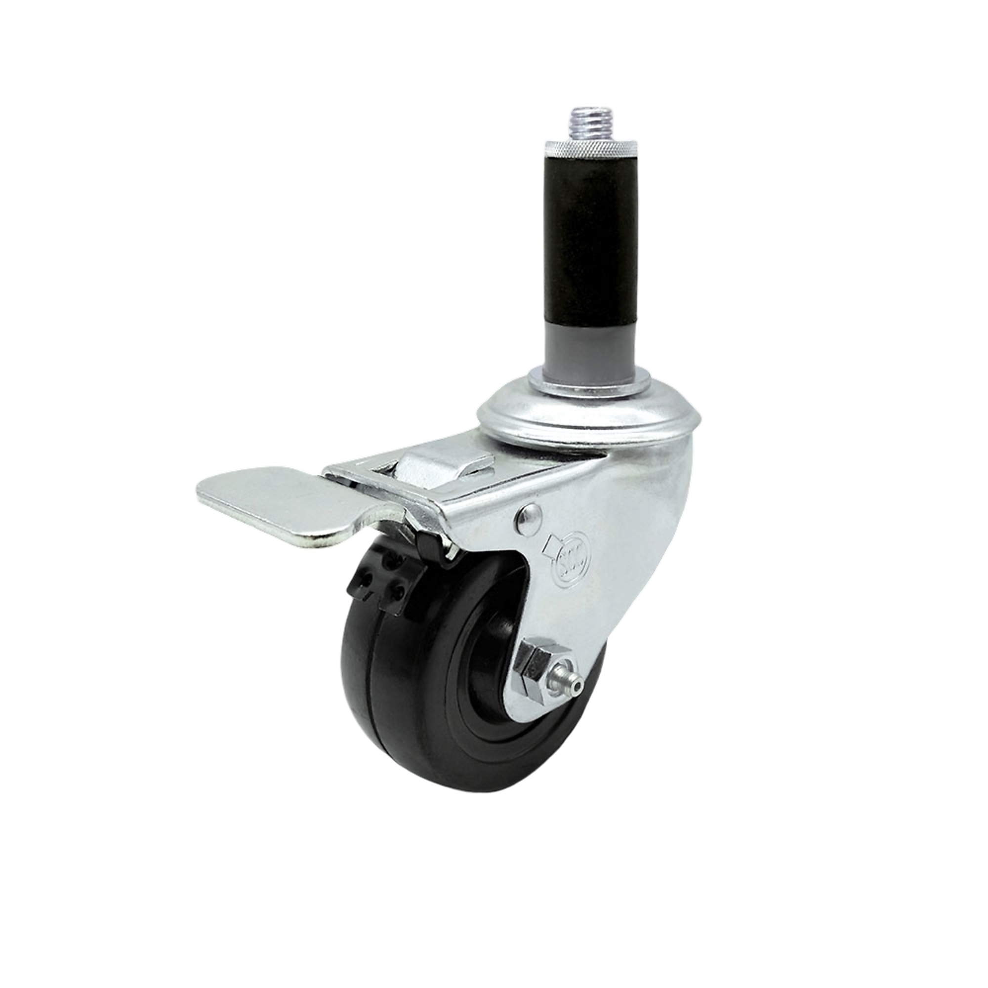 Service Caster, 3Inch x 1 1/4Inch Stem Caster, Wheel Diameter 3 in, Caster Type Swivel, Package (qty.) 1, Model SCC-SSTTLEX20S314-HRS-MTG42