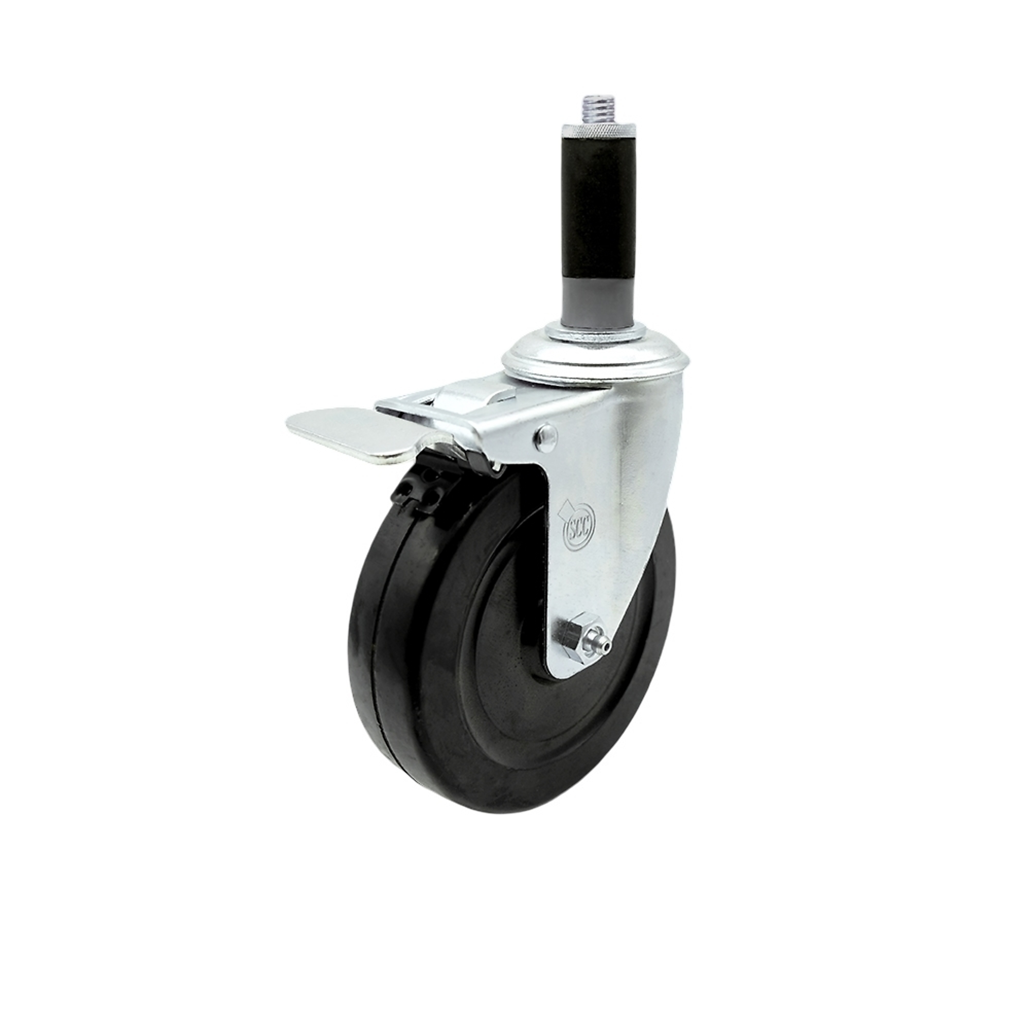 Service Caster, 5Inch x 1 1/4Inch Stem Caster, Wheel Diameter 5 in, Caster Type Swivel, Package (qty.) 1, Model SCC-SSTTLEX20S514-HRS-MTG42