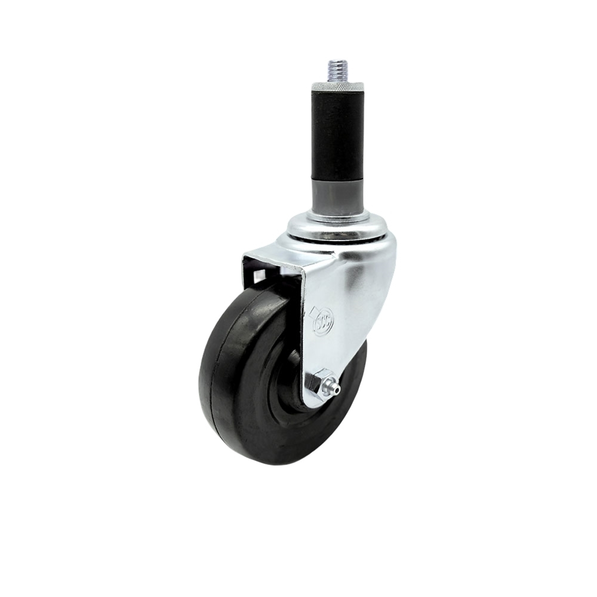 Service Caster, 4Inch x 1 1/4Inch Stem Caster, Wheel Diameter 4 in, Caster Type Swivel, Package (qty.) 1, Model SCC-SSEX20S414-HRS-MTG43