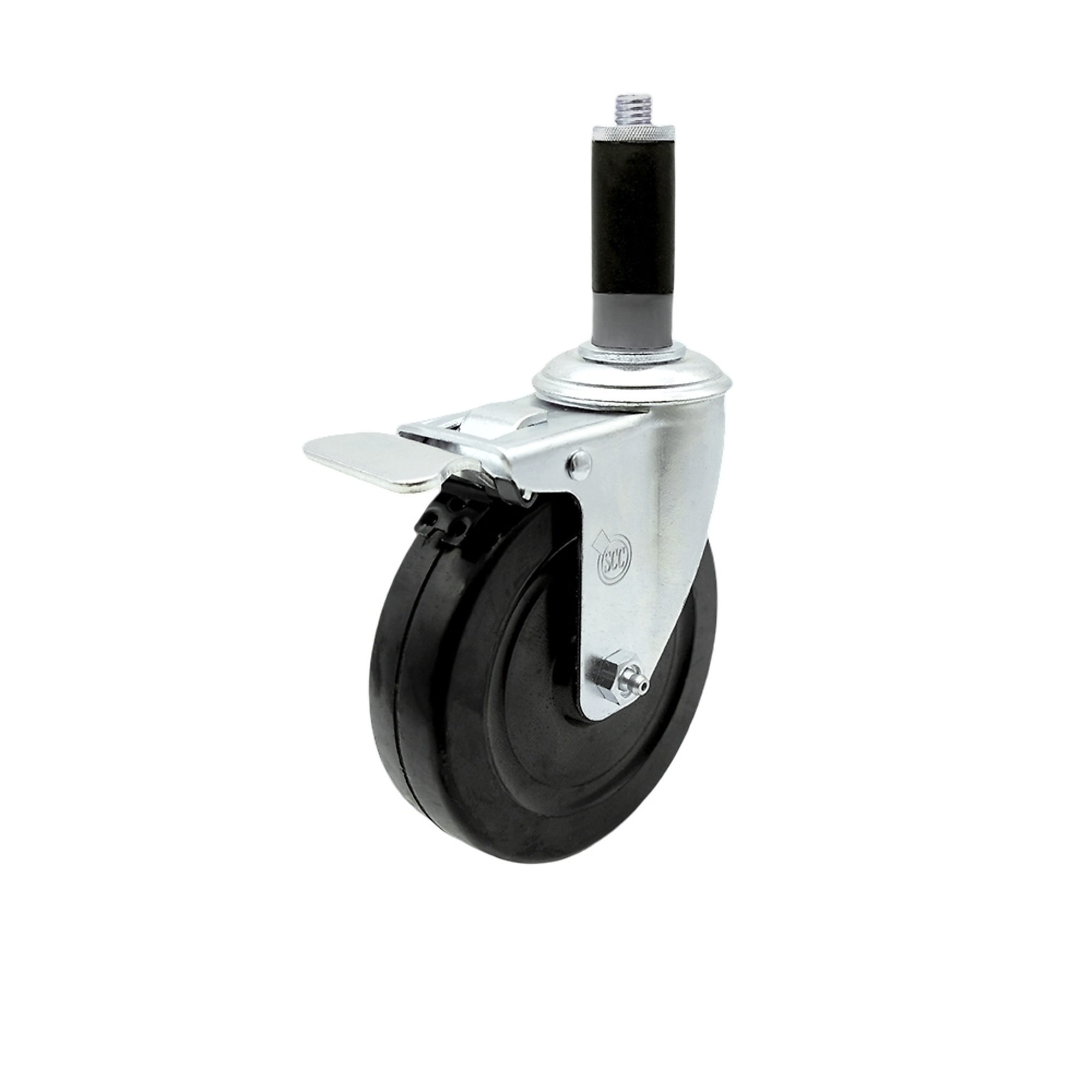 Service Caster, 5Inch x 1 1/4Inch Stem Caster, Wheel Diameter 5 in, Caster Type Swivel, Package (qty.) 1, Model SCC-SSTTLEX20S514-HRS-MTG43