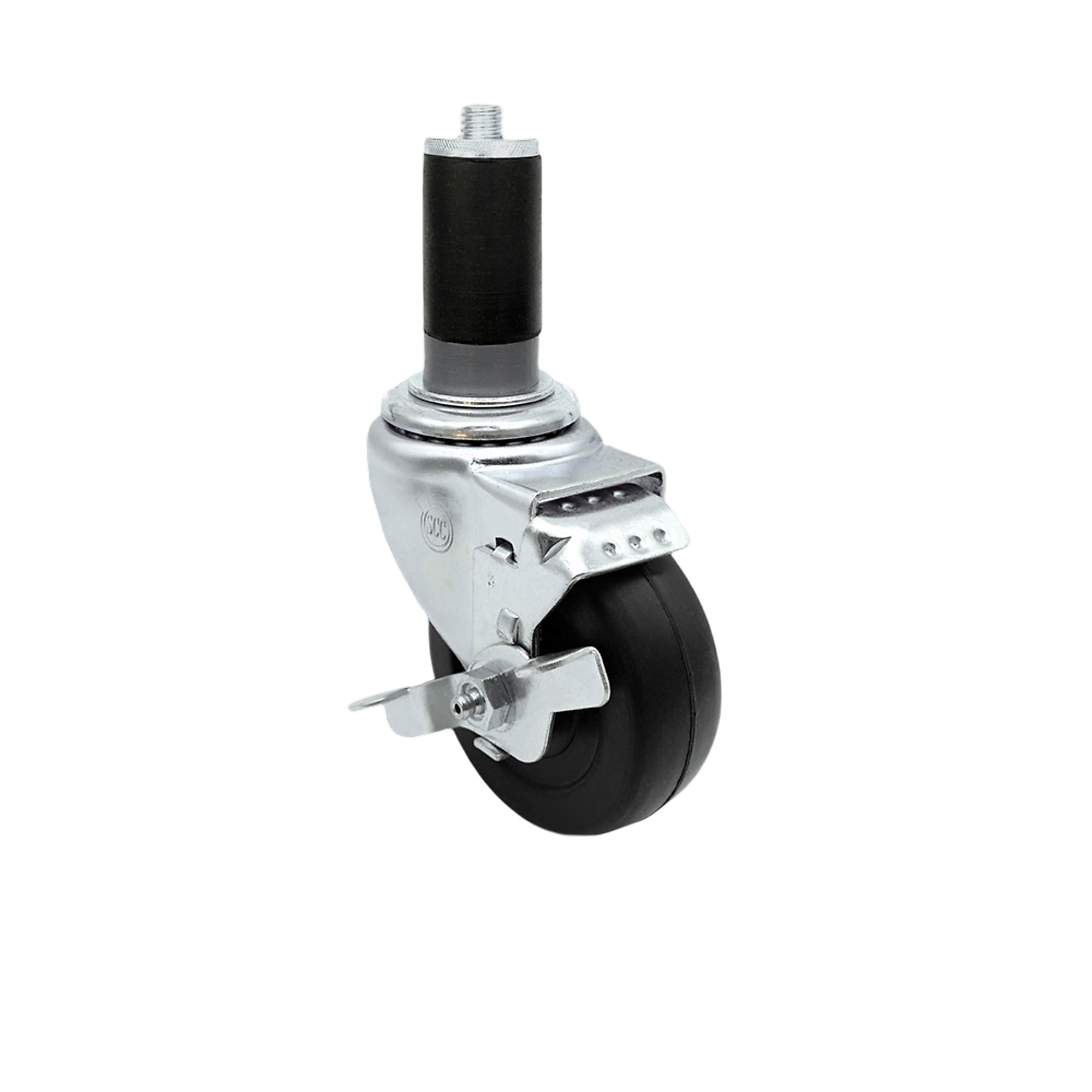 Service Caster, 3Inch x 1 1/4Inch Stem Caster, Wheel Diameter 3 in, Caster Type Swivel, Package (qty.) 1, Model SCC-SSEX20S314-HRS-TLB-MTG44