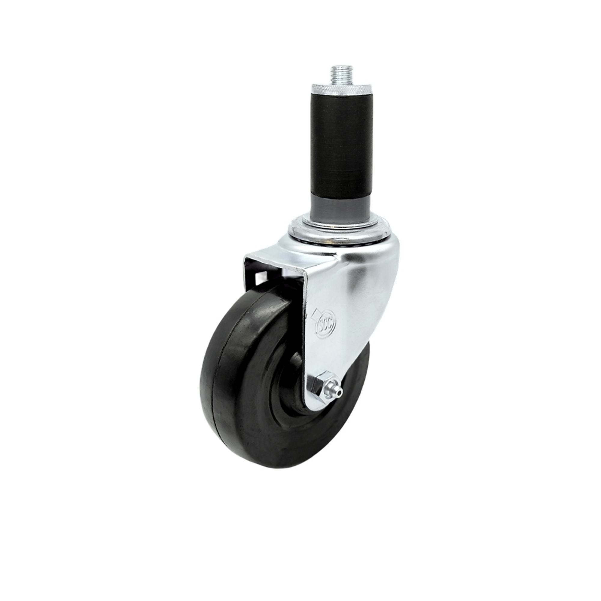 Service Caster, 4Inch x 1 1/4Inch Stem Caster, Wheel Diameter 4 in, Caster Type Swivel, Package (qty.) 1, Model SCC-SSEX20S414-HRS-MTG44