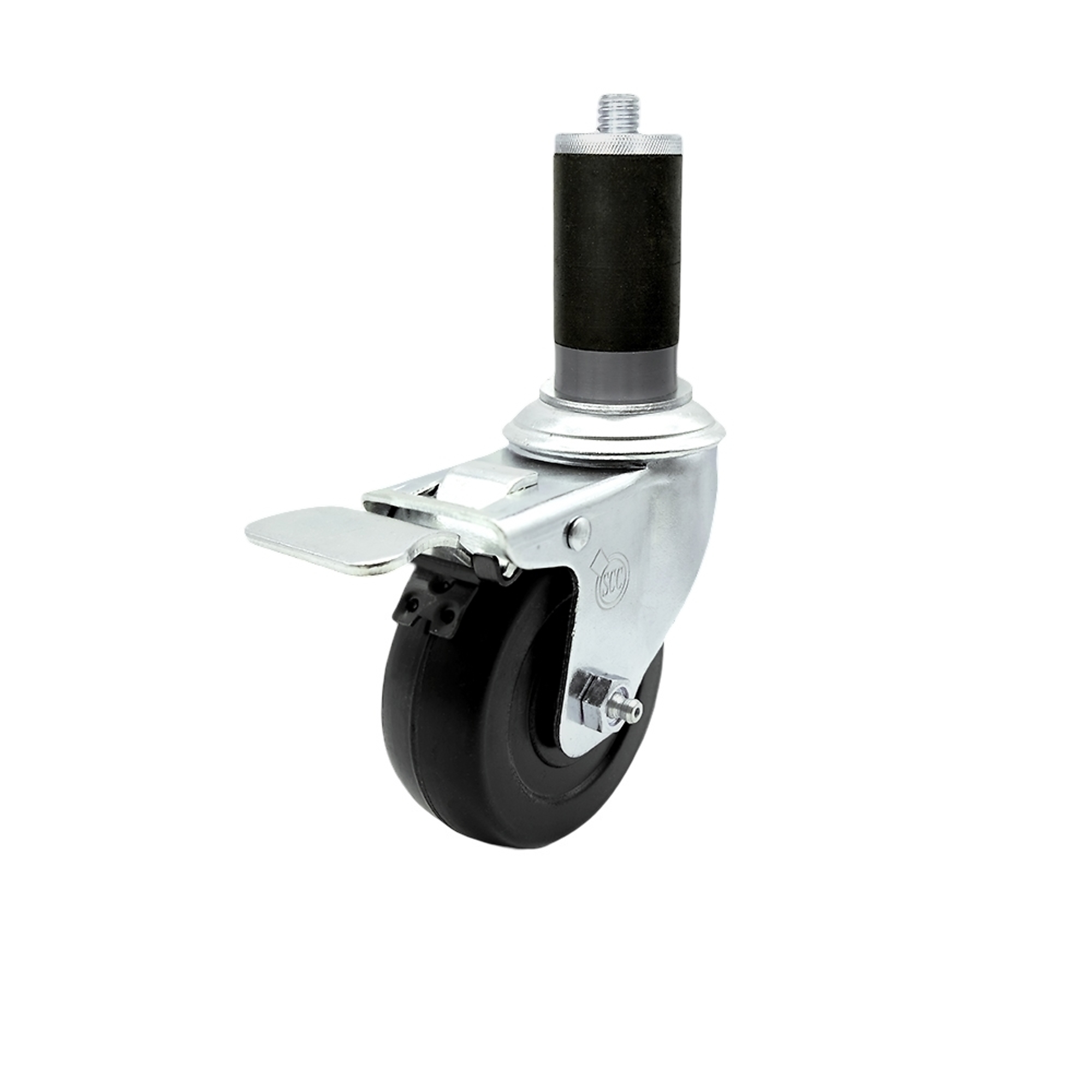 Service Caster, 3 1/2Inch x 1 1/4Inch Stem Caster, Wheel Diameter 3.5 in, Caster Type Swivel, Package (qty.) 1, Model SCC-SSTTLEX20S3514-HRS-MTG45