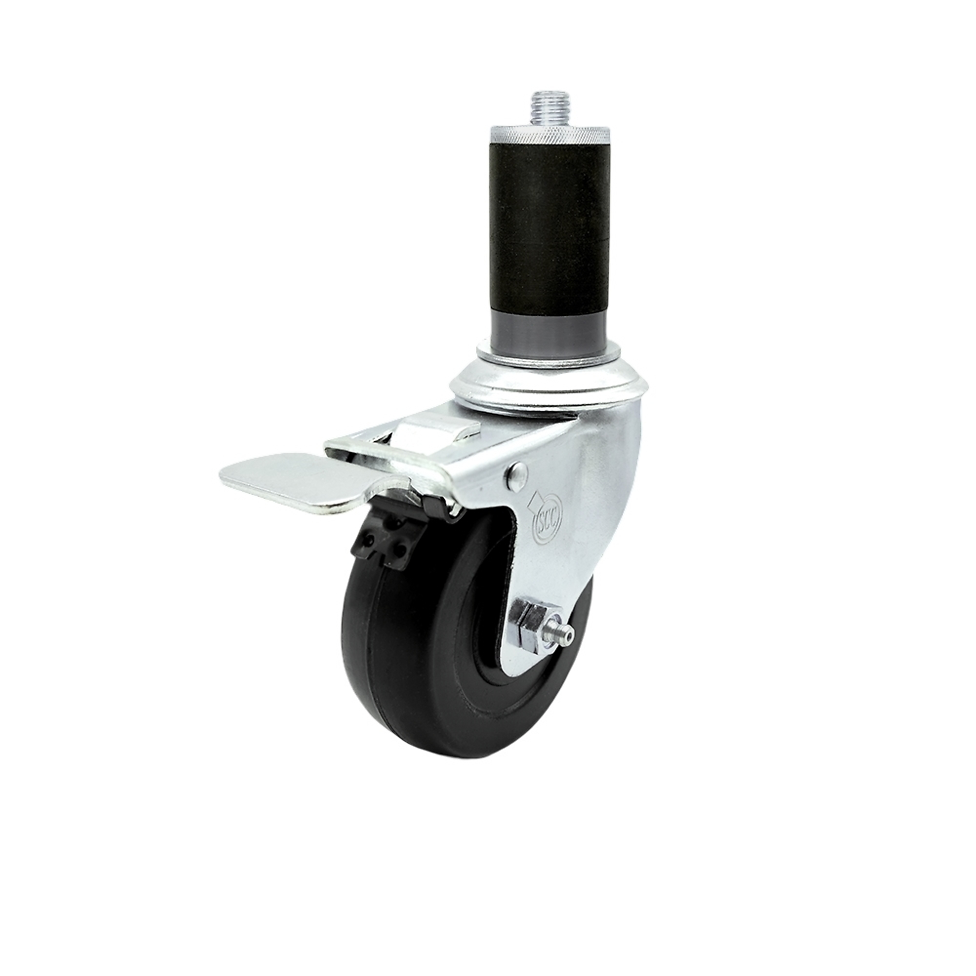 Service Caster, 3 1/2Inch x 1 1/4Inch Stem Caster, Wheel Diameter 3.5 in, Caster Type Swivel, Package (qty.) 1, Model SCC-SSTTLEX20S3514-HRS-MTG46