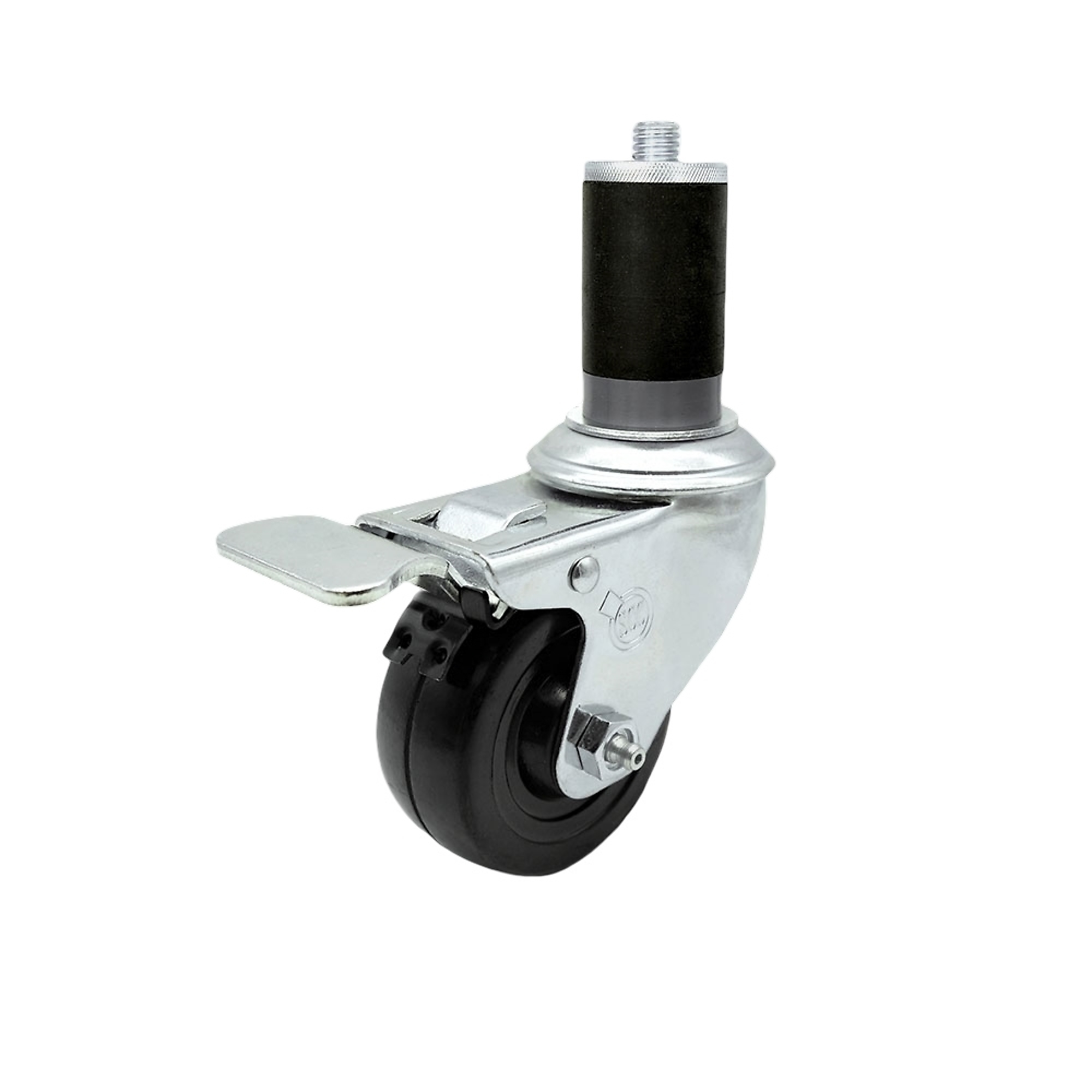 Service Caster, 3Inch x 1 1/4Inch Stem Caster, Wheel Diameter 3 in, Caster Type Swivel, Package (qty.) 1, Model SCC-SSTTLEX20S314-HRS-MTG46