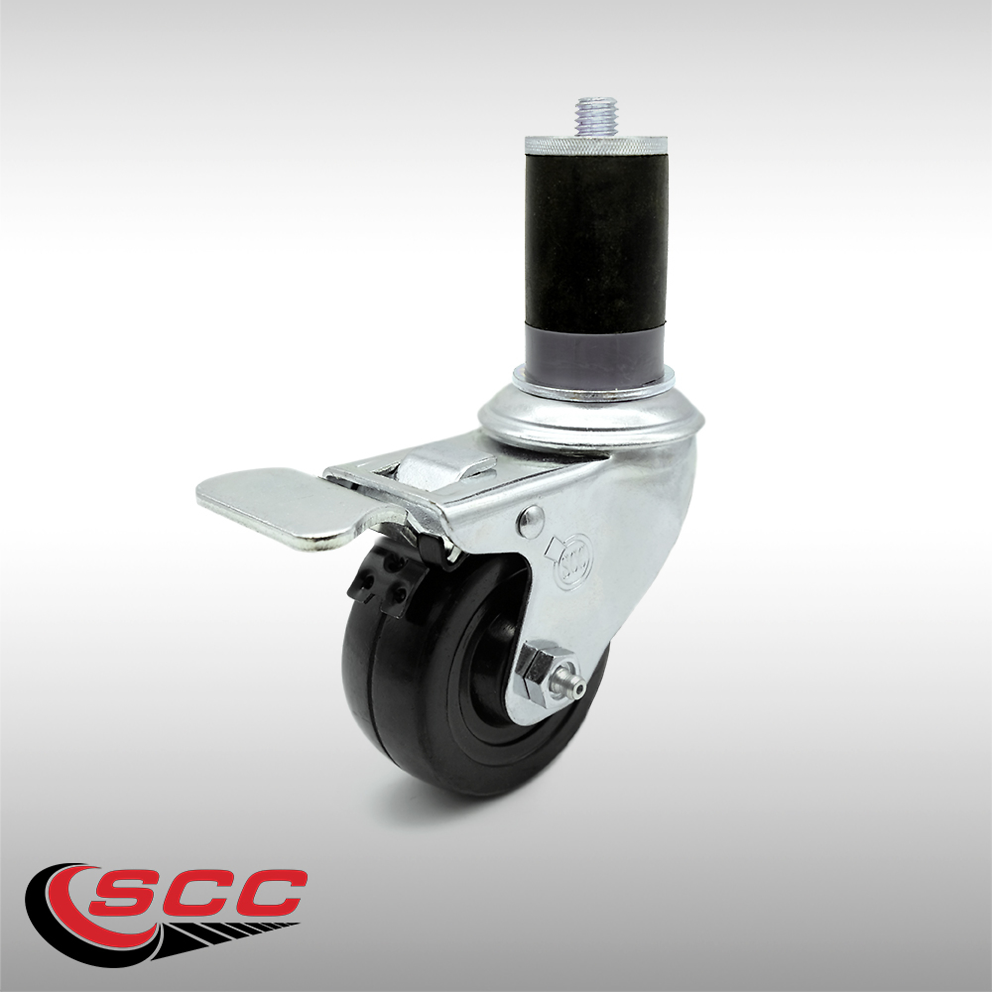 Service Caster, 3Inch x 1 1/4Inch Stem Caster, Wheel Diameter 3 in, Caster Type Swivel, Package (qty.) 1, Model SCC-SSTTLEX20S314-HRS-MTG47