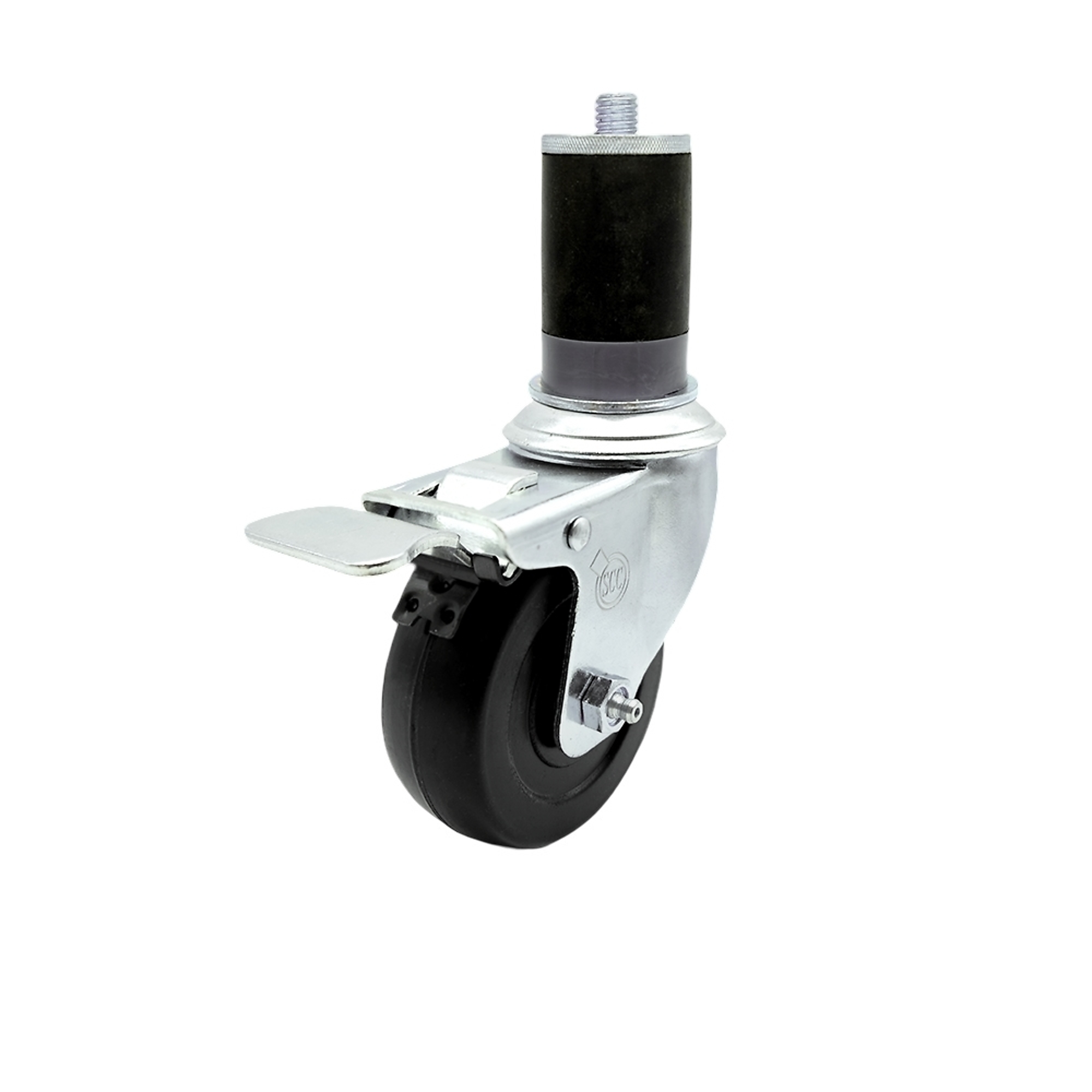 Service Caster, 3 1/2Inch x 1 1/4Inch Stem Caster, Wheel Diameter 3.5 in, Caster Type Swivel, Package (qty.) 1, Model SCC-SSTTLEX20S3514-HRS-MTG47