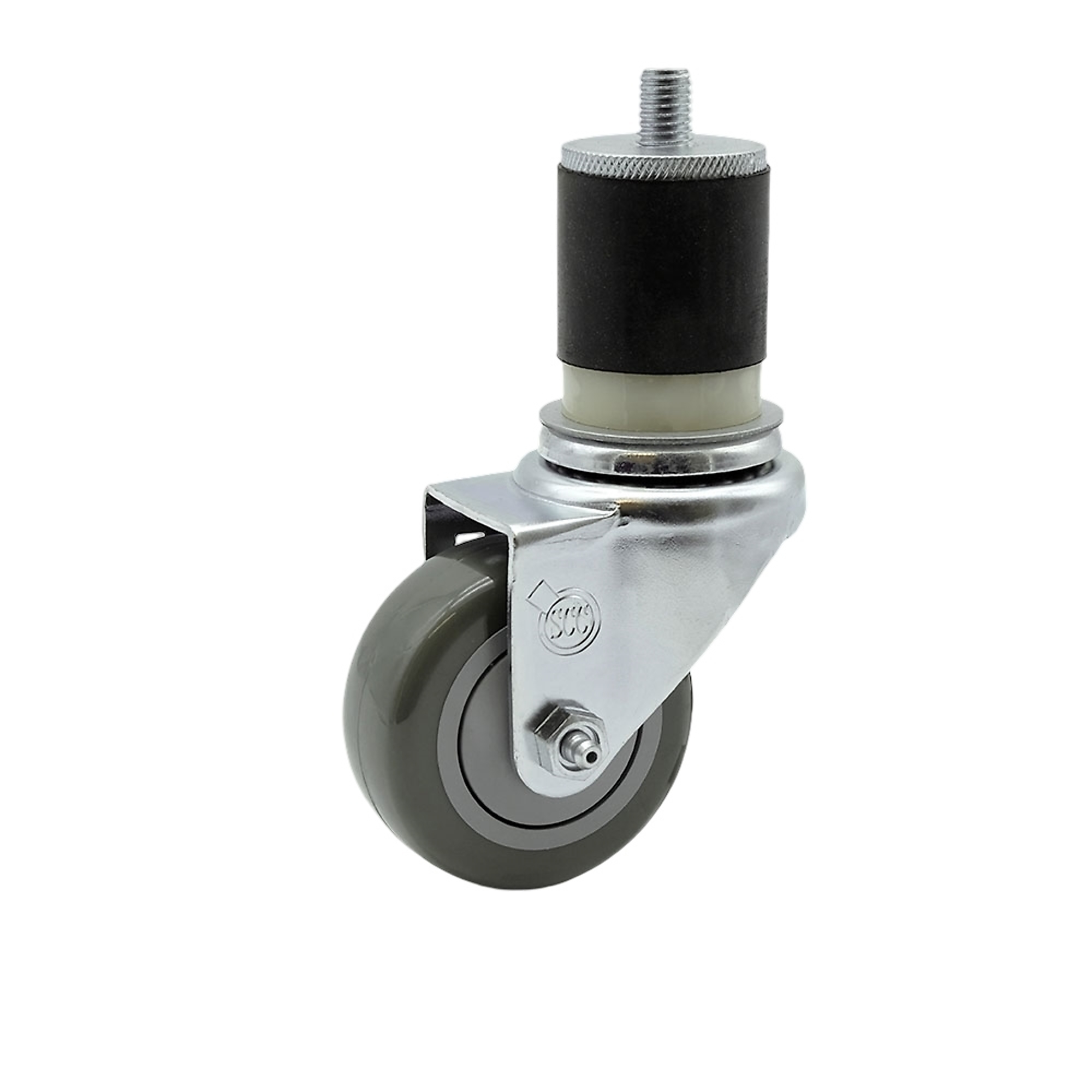 Service Caster, 3Inch x 1 1/4Inch Stem Caster, Wheel Diameter 3 in, Caster Type Swivel, Package (qty.) 1, Model SCC-EX20S314-PPUB-MTG21