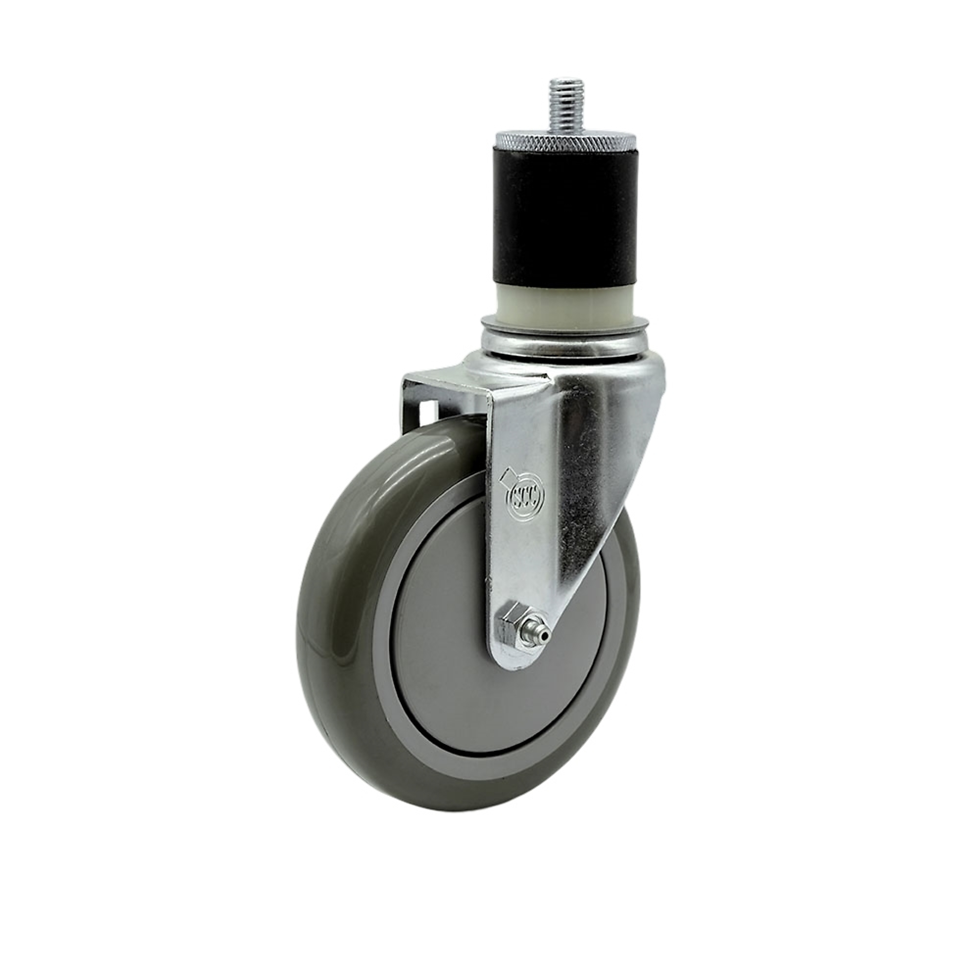 Service Caster, 5Inch x 1 1/4Inch Stem Caster, Wheel Diameter 5 in, Caster Type Swivel, Package (qty.) 1, Model SCC-EX20S514-PPUB-MTG21