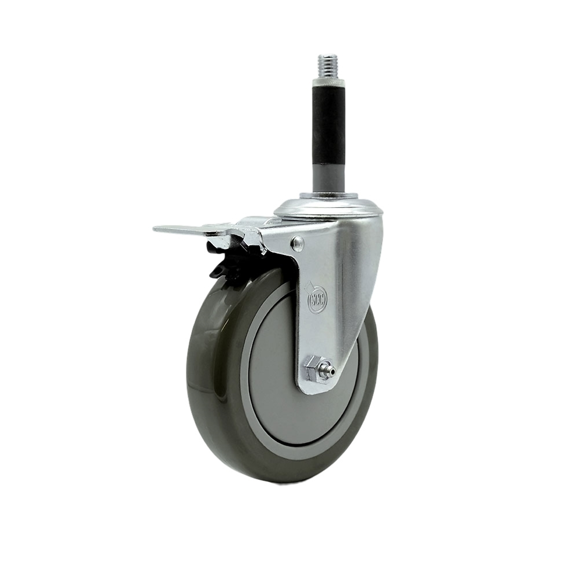 Service Caster, 5Inch x 1 1/4Inch Stem Casters, Wheel Diameter 5 in, Caster Type Swivel, Package (qty.) 1, Model SCC-TTLEX20S514-PPUB-MTG40