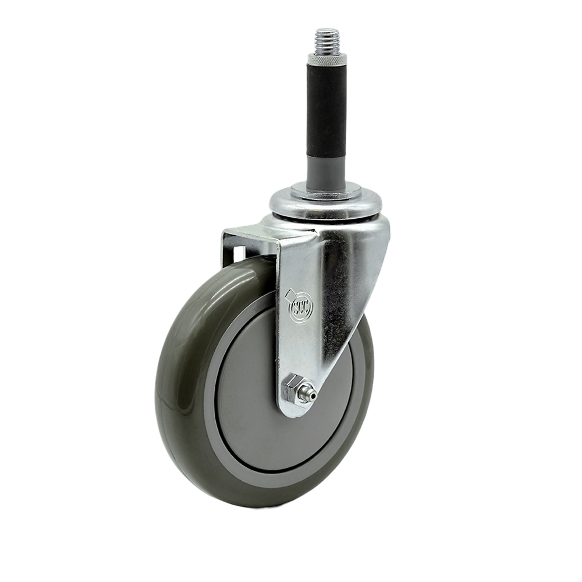 Service Caster, 5Inch x 1 1/4Inch Stem Caster, Wheel Diameter 5 in, Caster Type Swivel, Package (qty.) 1, Model SCC-EX20S514-PPUB-MTG40