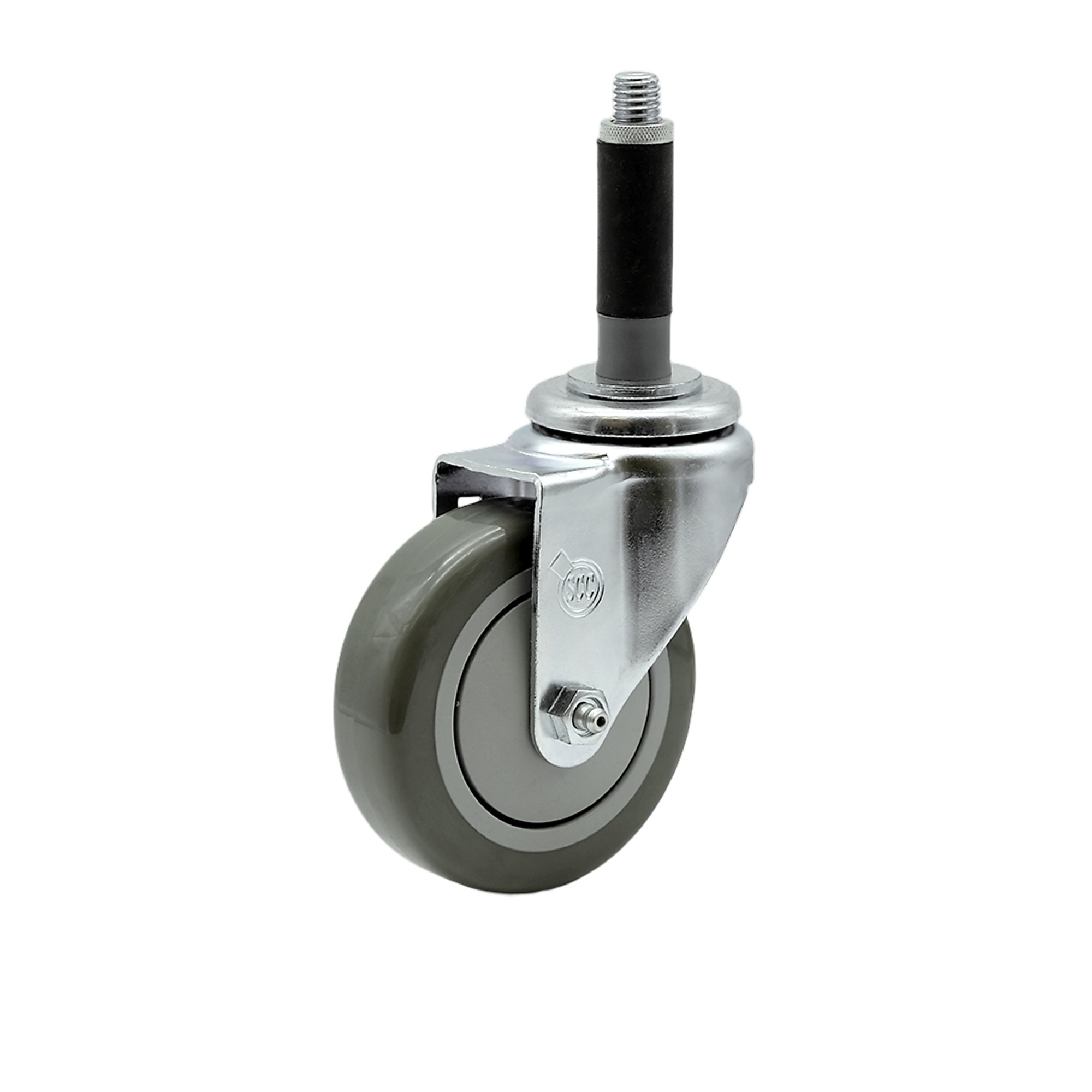 Service Caster, 4Inch x 1 1/4Inch Stem Caster, Wheel Diameter 4 in, Caster Type Swivel, Package (qty.) 1, Model SCC-EX20S414-PPUB-MTG40