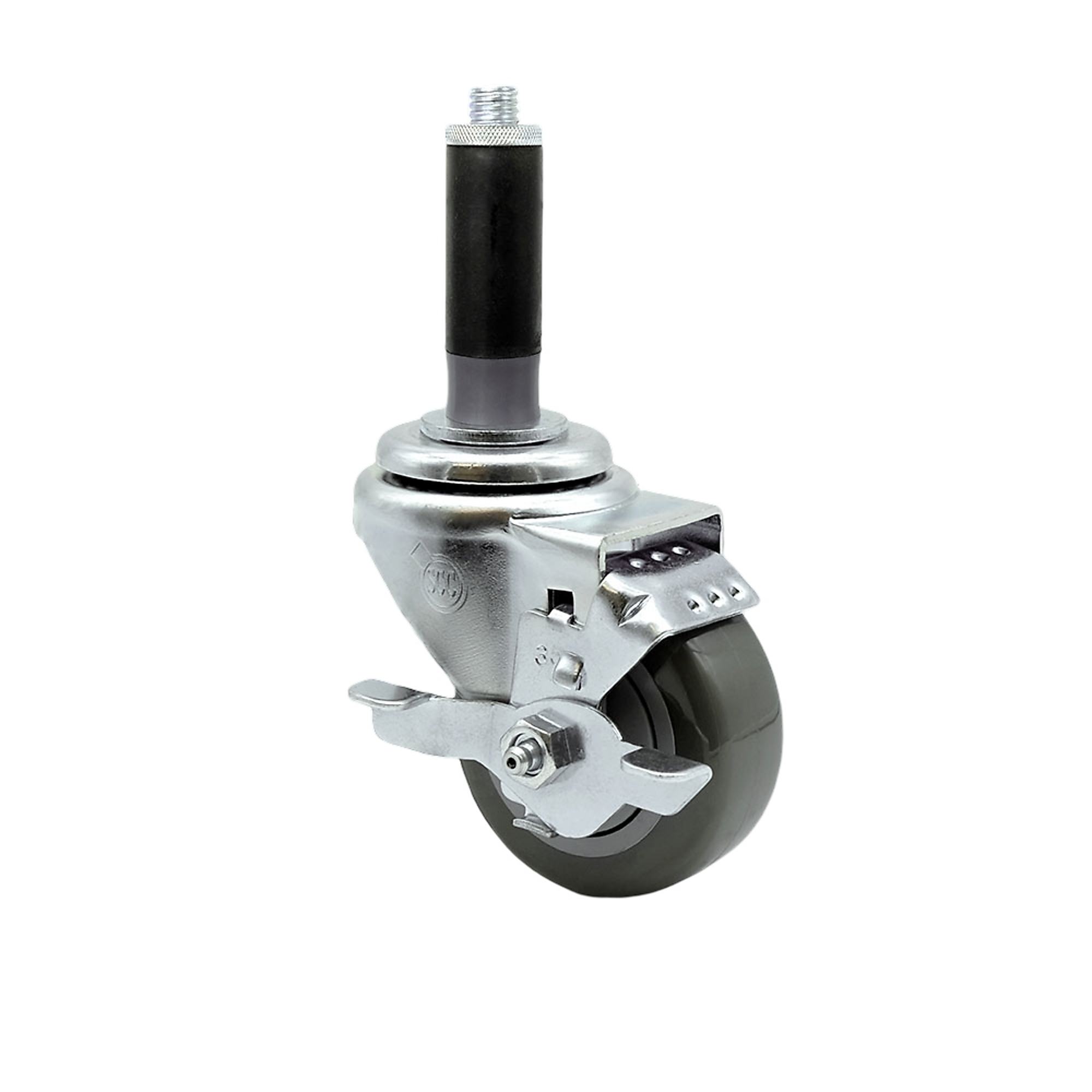 Service Caster, 3 1/2Inch x 1 1/4Inch Stem Caster, Wheel Diameter 3.5 in, Caster Type Swivel, Package (qty.) 1, Model SCC-EX20S3514-PPUB-TLB-MTG41