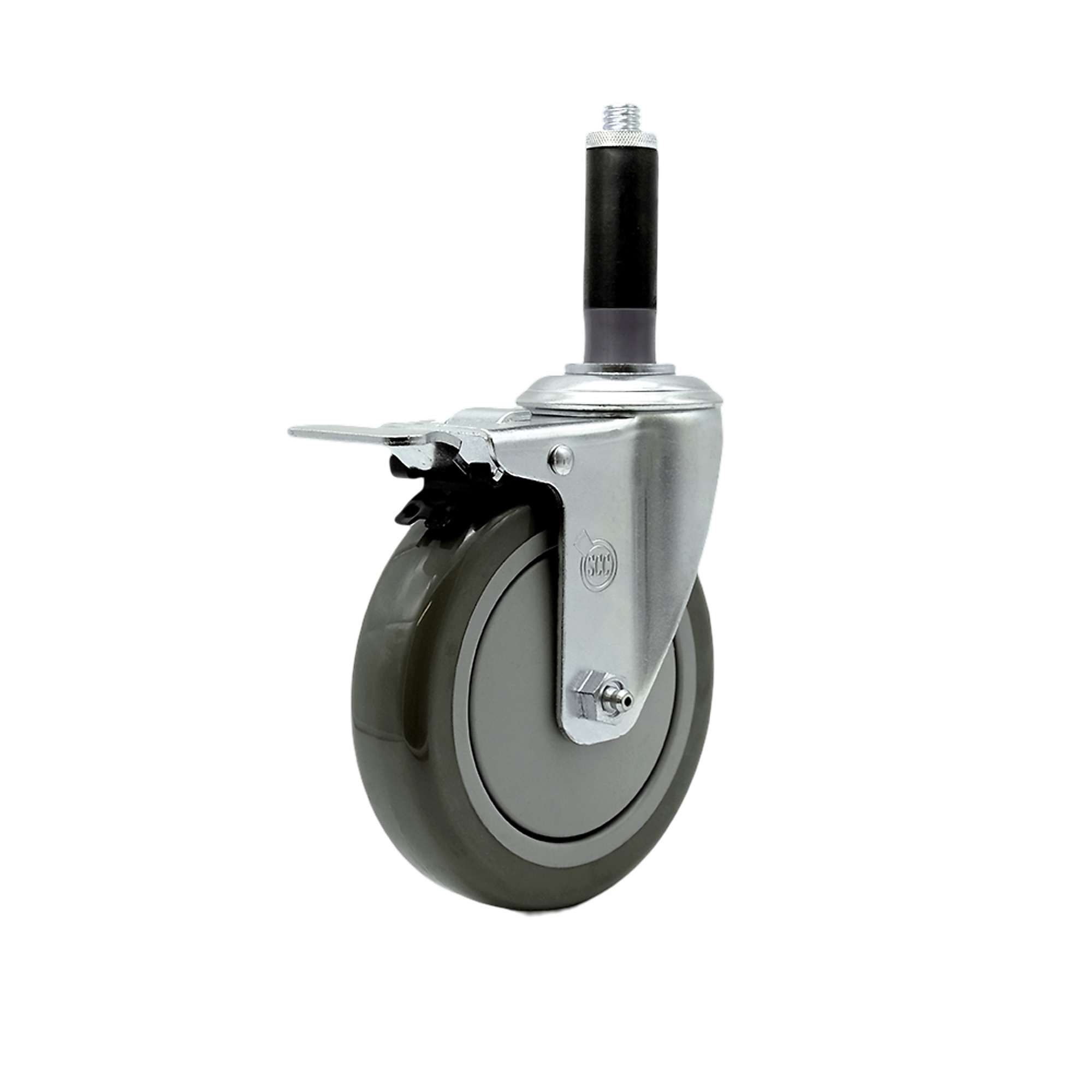 Service Caster, 5Inch x 1 1/4Inch Stem Casters, Wheel Diameter 5 in, Caster Type Swivel, Package (qty.) 1, Model SCC-TTLEX20S514-PPUB-MTG41