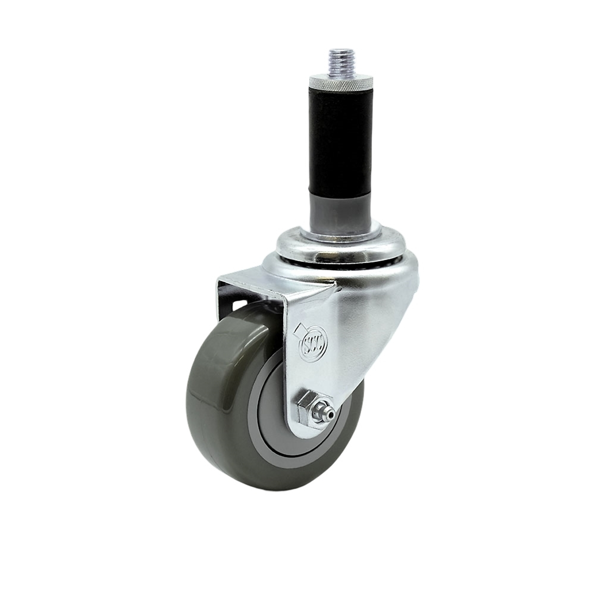 Service Caster, 3Inch x 1 1/4Inch Stem Caster, Wheel Diameter 3 in, Caster Type Swivel, Package (qty.) 1, Model SCC-EX20S314-PPUB-MTG43