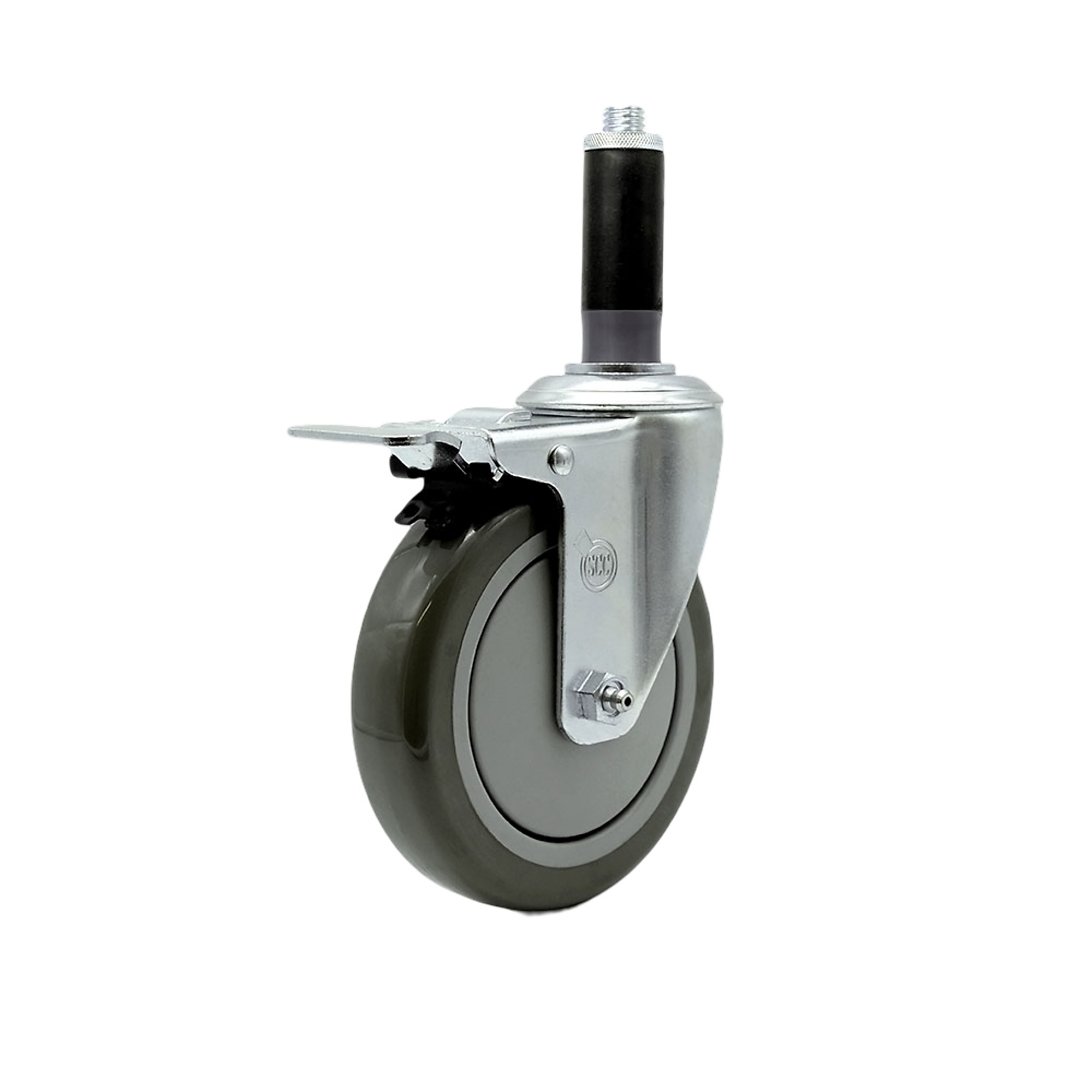 Service Caster, 5Inch x 1 1/4Inch Stem Casters, Wheel Diameter 5 in, Caster Type Swivel, Package (qty.) 1, Model SCC-TTLEX20S514-PPUB-MTG43