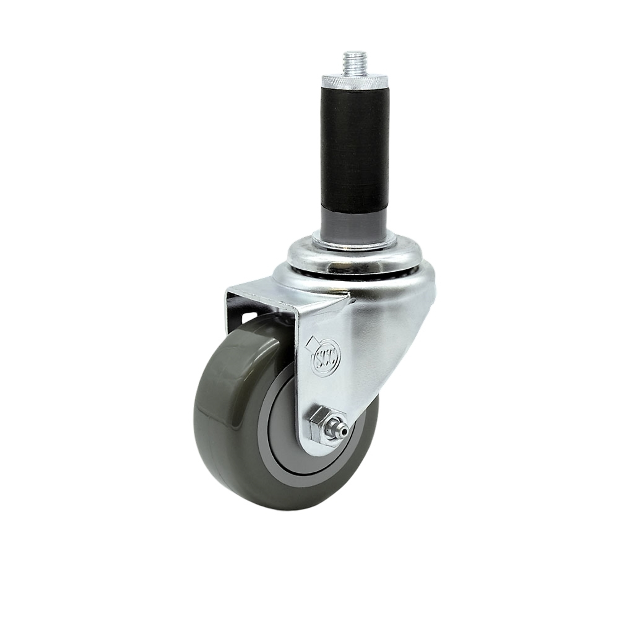 Service Caster, 3Inch x 1 1/4Inch Stem Caster, Wheel Diameter 3 in, Caster Type Swivel, Package (qty.) 1, Model SCC-EX20S314-PPUB-MTG45