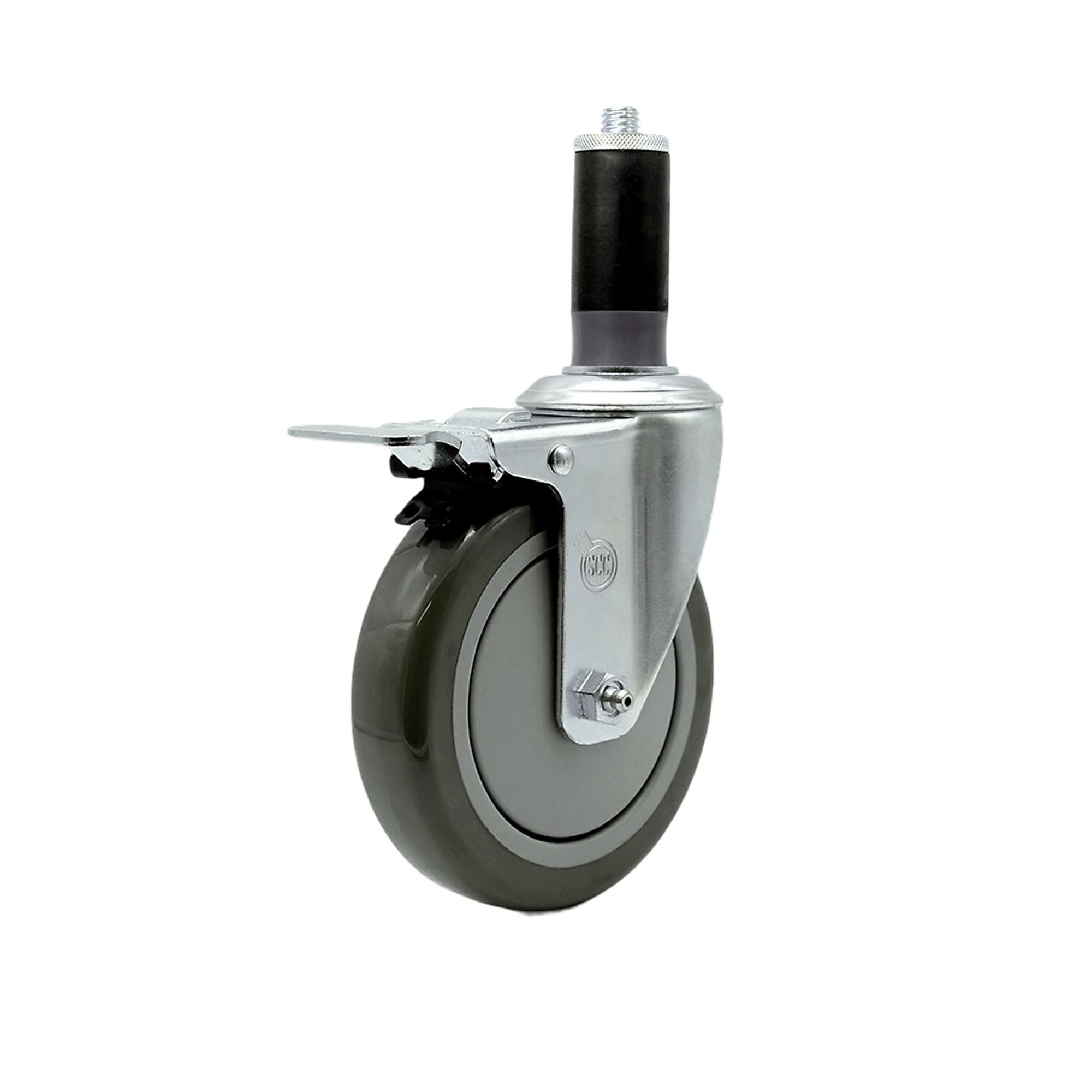 Service Caster, 5Inch x 1 1/4Inch Stem Casters, Wheel Diameter 5 in, Caster Type Swivel, Package (qty.) 1, Model SCC-TTLEX20S514-PPUB-MTG44