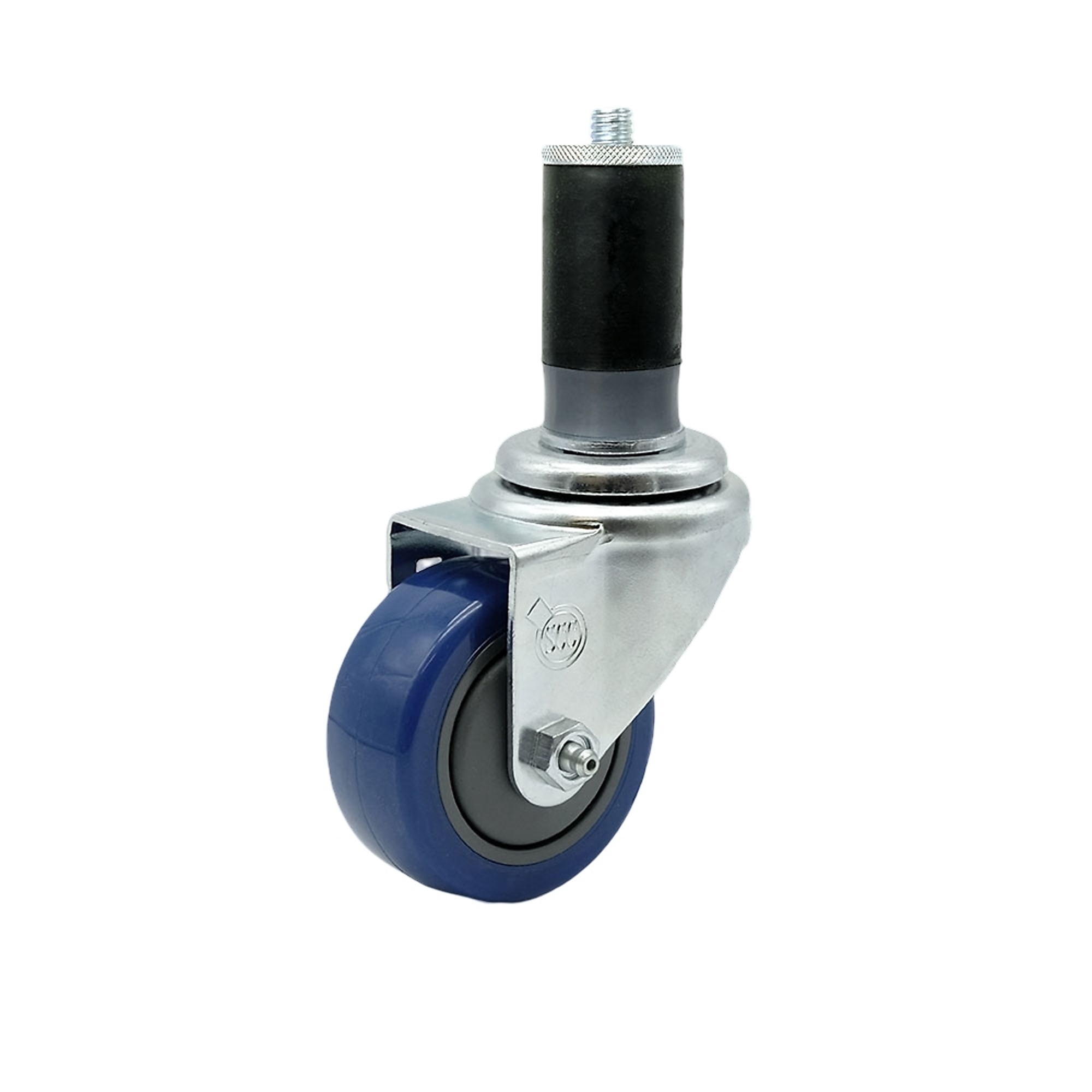 Service Caster, 3 1/2Inch x 1 1/4Inch Stem Caster, Wheel Diameter 3.5 in, Caster Type Swivel, Package (qty.) 1, Model SCC-EX20S3514-PPUB-BLUE-MTG47