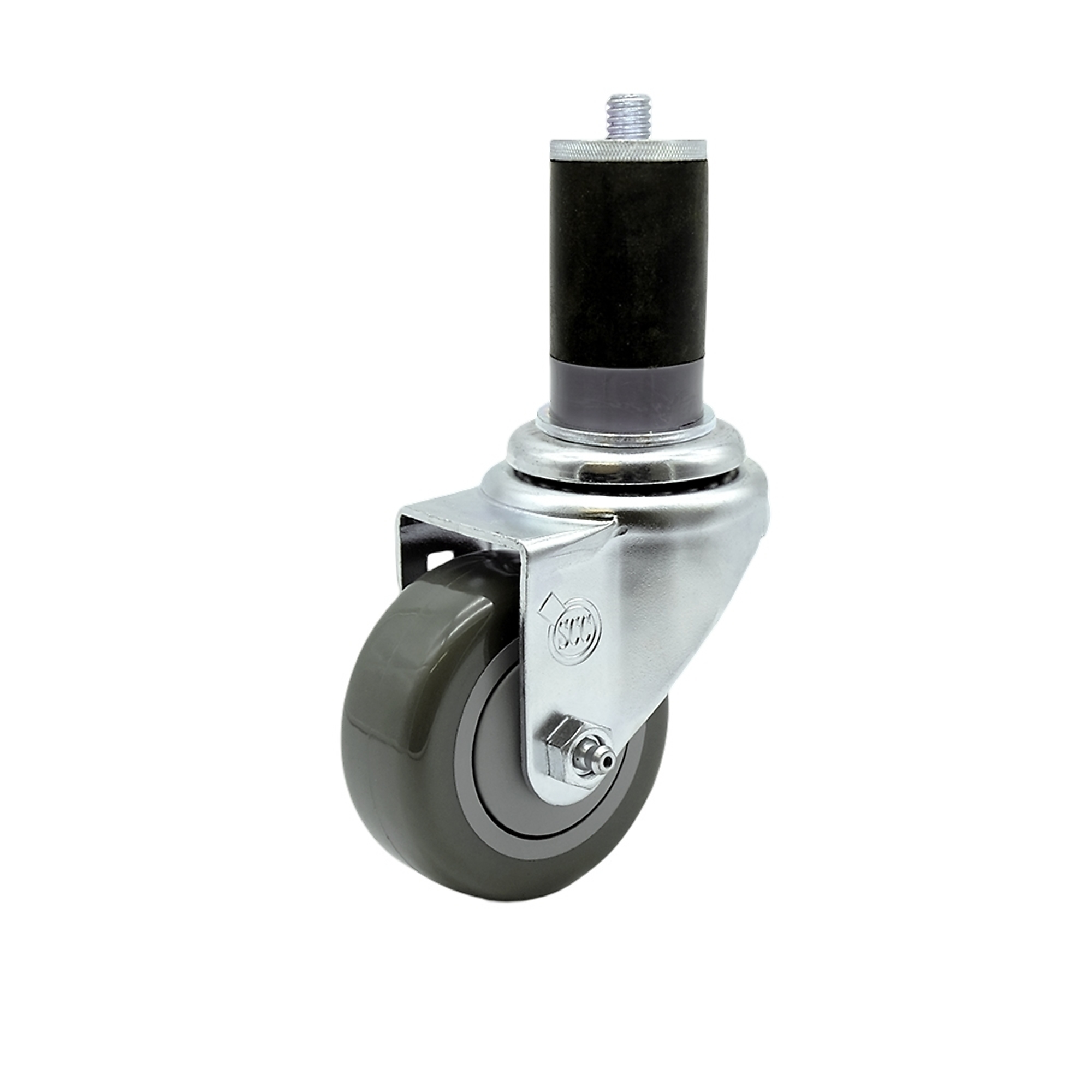 Service Caster, 3Inch x 1 1/4Inch Stem Caster, Wheel Diameter 3 in, Caster Type Swivel, Package (qty.) 1, Model SCC-EX20S314-PPUB-MTG47