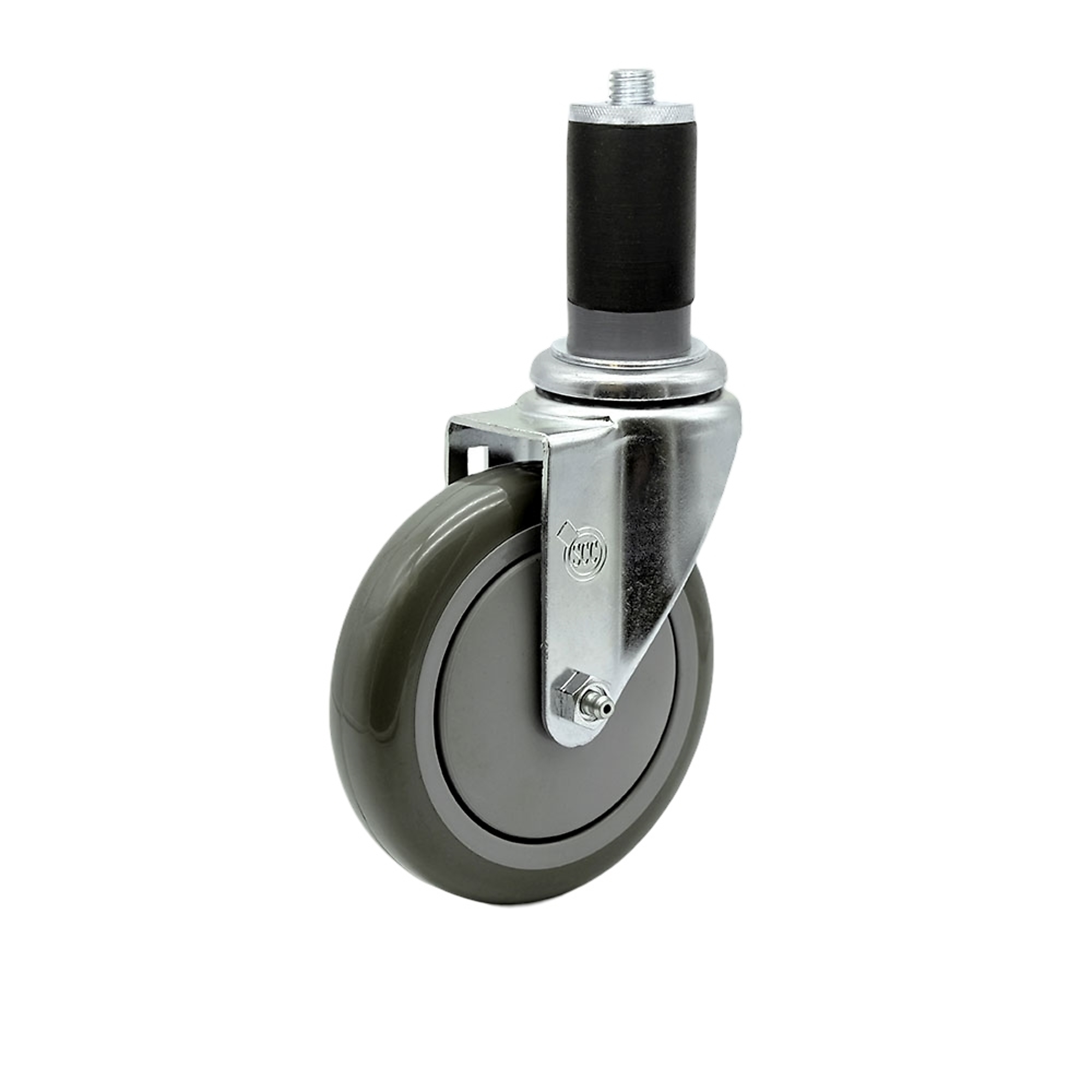 Service Caster, 5Inch x 1 1/4Inch Stem Caster, Wheel Diameter 5 in, Caster Type Swivel, Package (qty.) 1, Model SCC-EX20S514-PPUB-MTG47