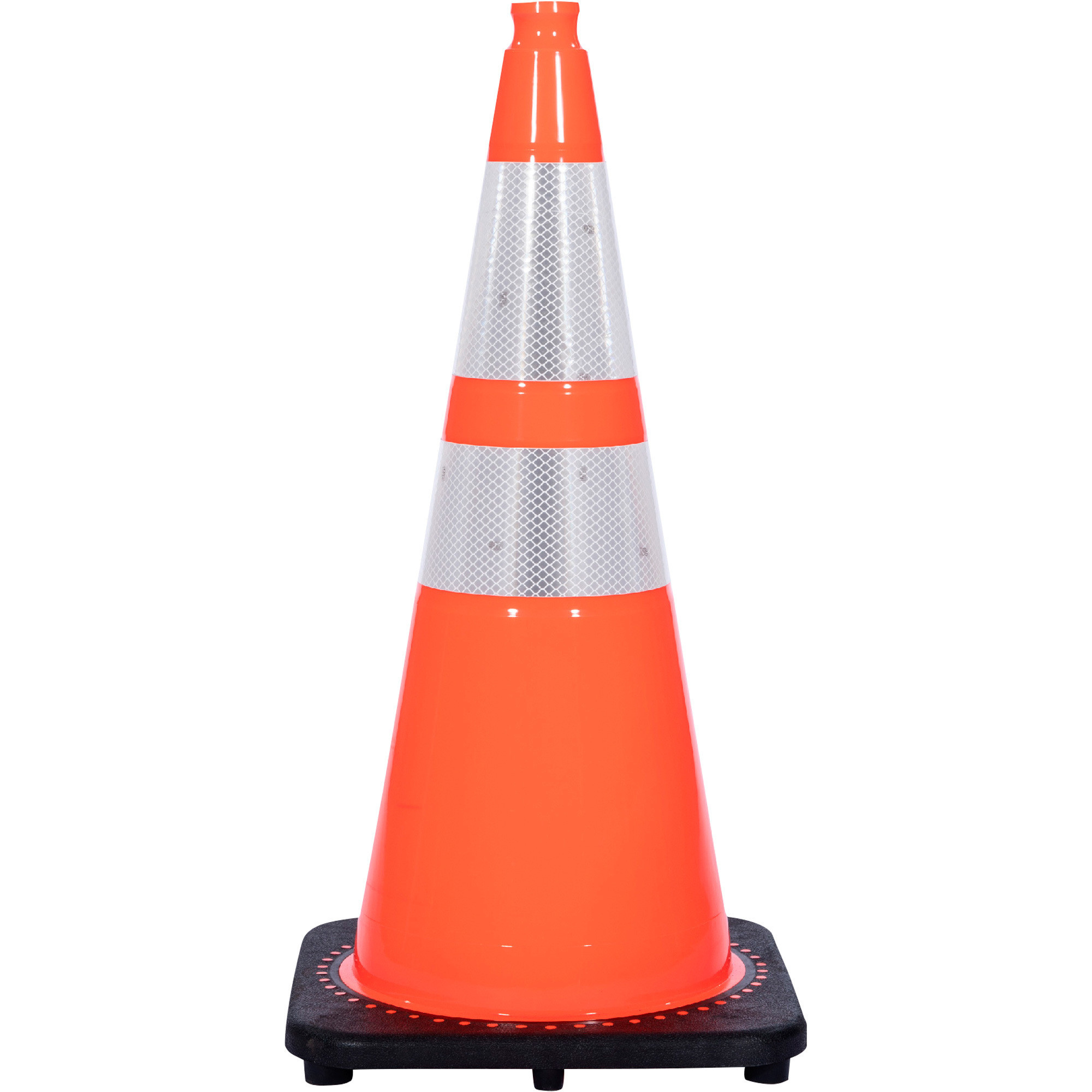 JBC Revolution Series Traffic Cone, Orange, With 3M Reflective Collars, 28Inch