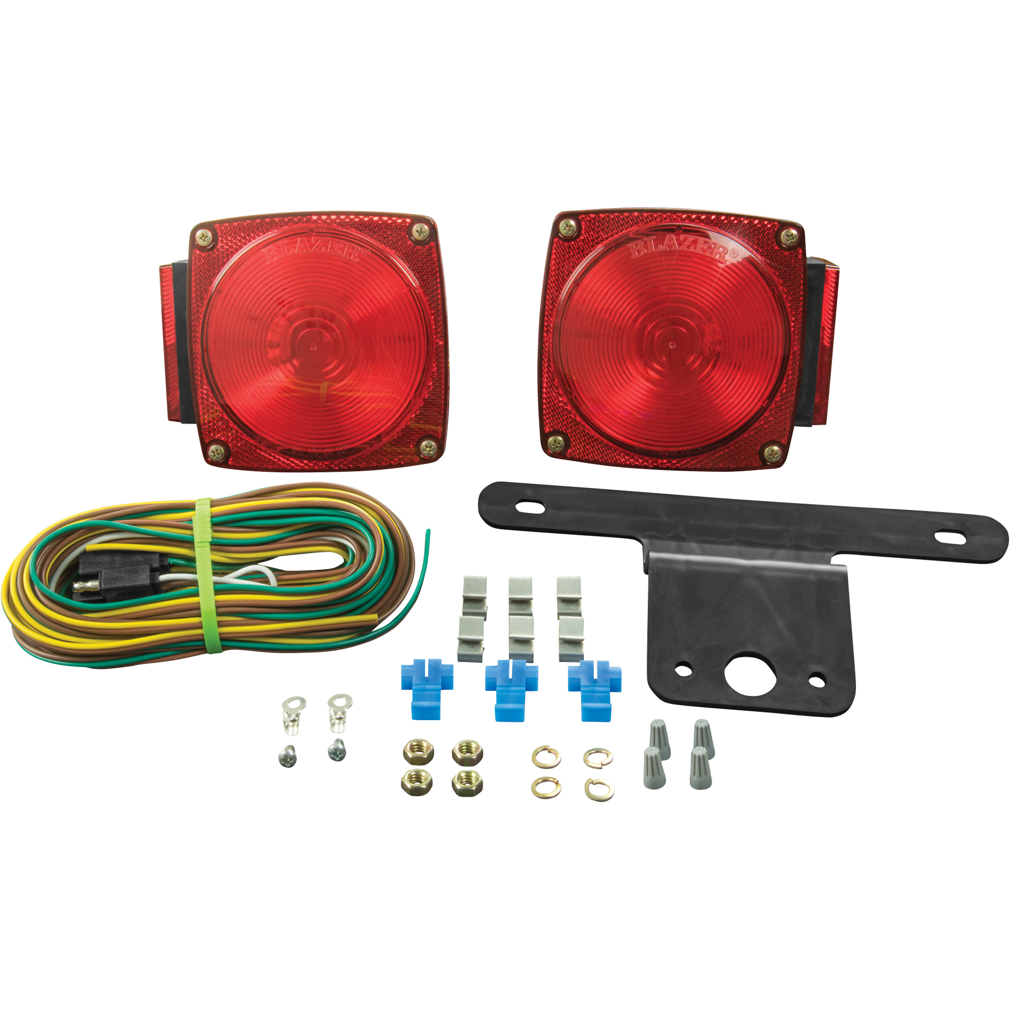 Hopkins Towing Solutions LED Trailer Lighting Kit â For Vehicles Under 80Inch Wide, Red, Model C6423PTM