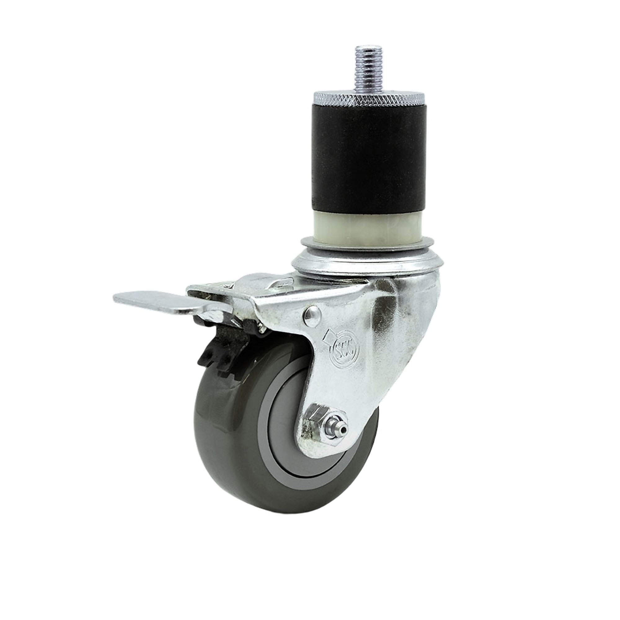 Service Caster, 3 1/2Inch x 1 1/4Inch Stem Caster, Wheel Diameter 3.5 in, Caster Type Swivel, Package (qty.) 1, Model SCC-SSTTLEX20S3514-PPUB-MTG21