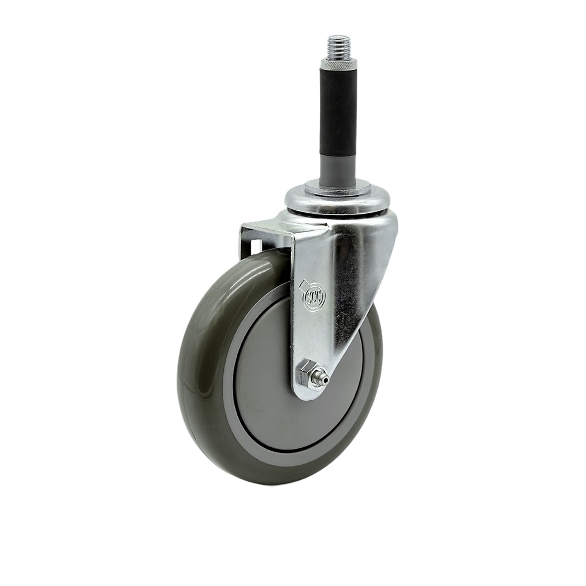 Service Caster, 5Inch x 1 1/4Inch Stem Caster, Wheel Diameter 5 in, Caster Type Swivel, Package (qty.) 1, Model SCC-SSEX20S514-PPUB-MTG40