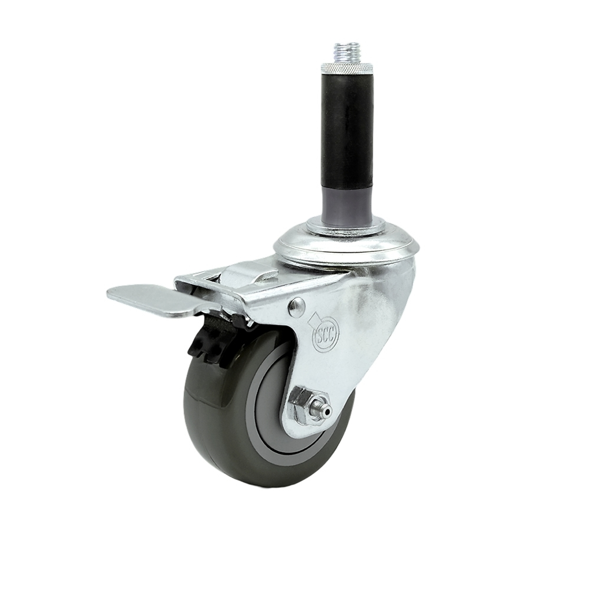 Service Caster, 3Inch x 1 1/4Inch Stem Caster, Wheel Diameter 3 in, Caster Type Swivel, Package (qty.) 1, Model SCC-SSTTLEX20S314-PPUB-MTG41