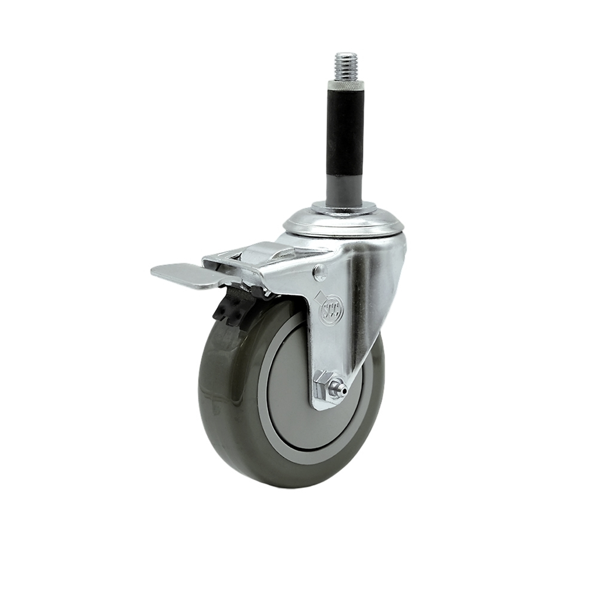 Service Caster, 4Inch x 1 1/4Inch Stem Caster, Wheel Diameter 4 in, Caster Type Swivel, Package (qty.) 1, Model SCC-SSTTLEX20S414-PPUB-MTG40