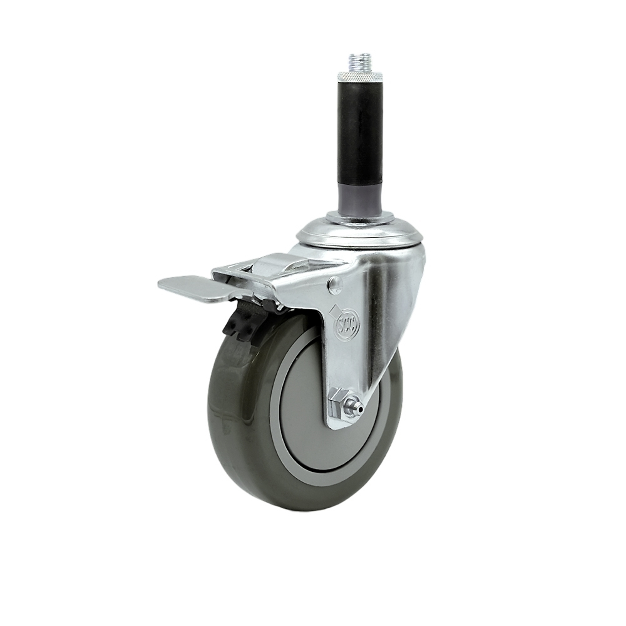 Service Caster, 4Inch x 1 1/4Inch Stem Caster, Wheel Diameter 4 in, Caster Type Swivel, Package (qty.) 1, Model SCC-SSTTLEX20S414-PPUB-MTG41