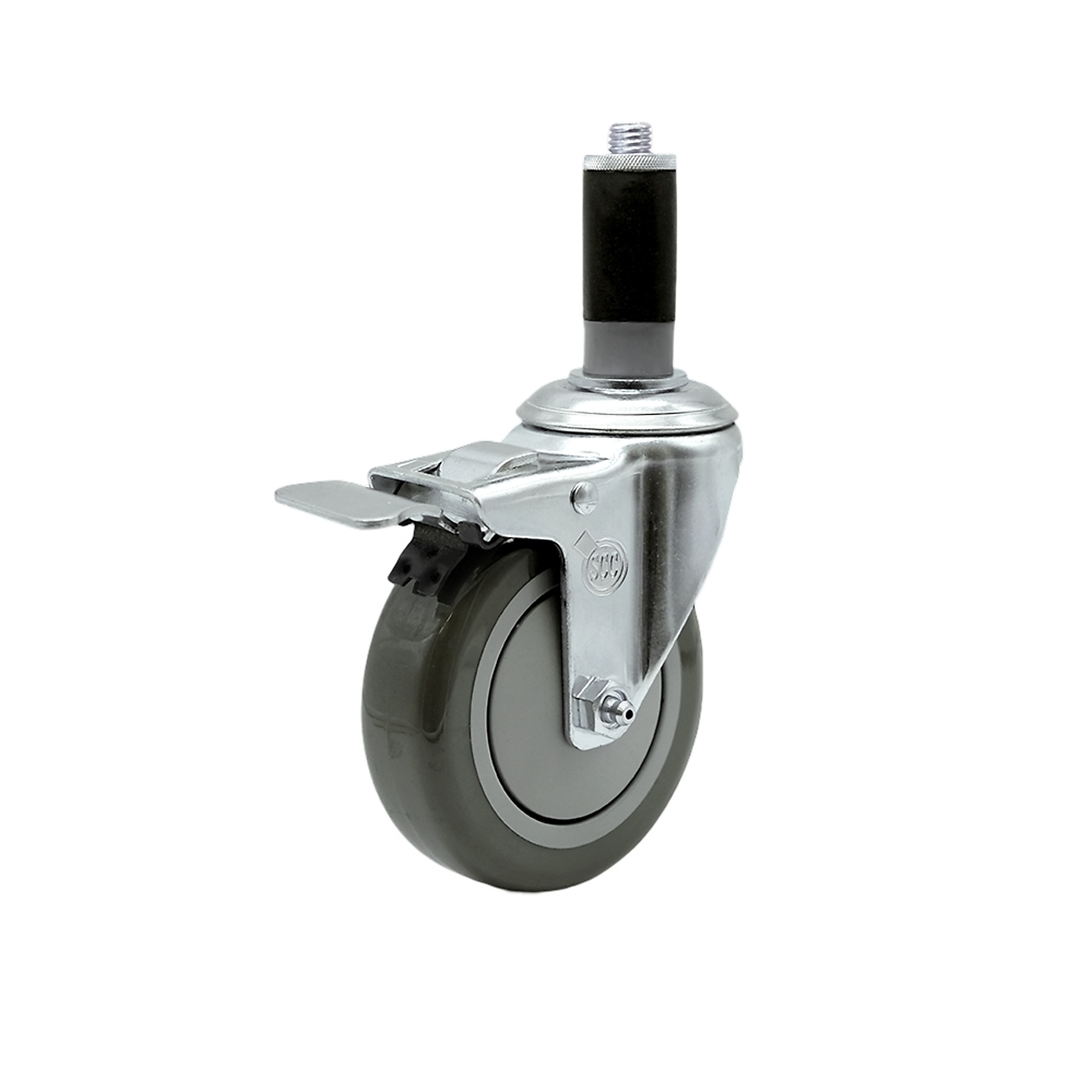 Service Caster, 4Inch x 1 1/4Inch Stem Caster, Wheel Diameter 4 in, Caster Type Swivel, Package (qty.) 1, Model SCC-SSTTLEX20S414-PPUB-MTG43