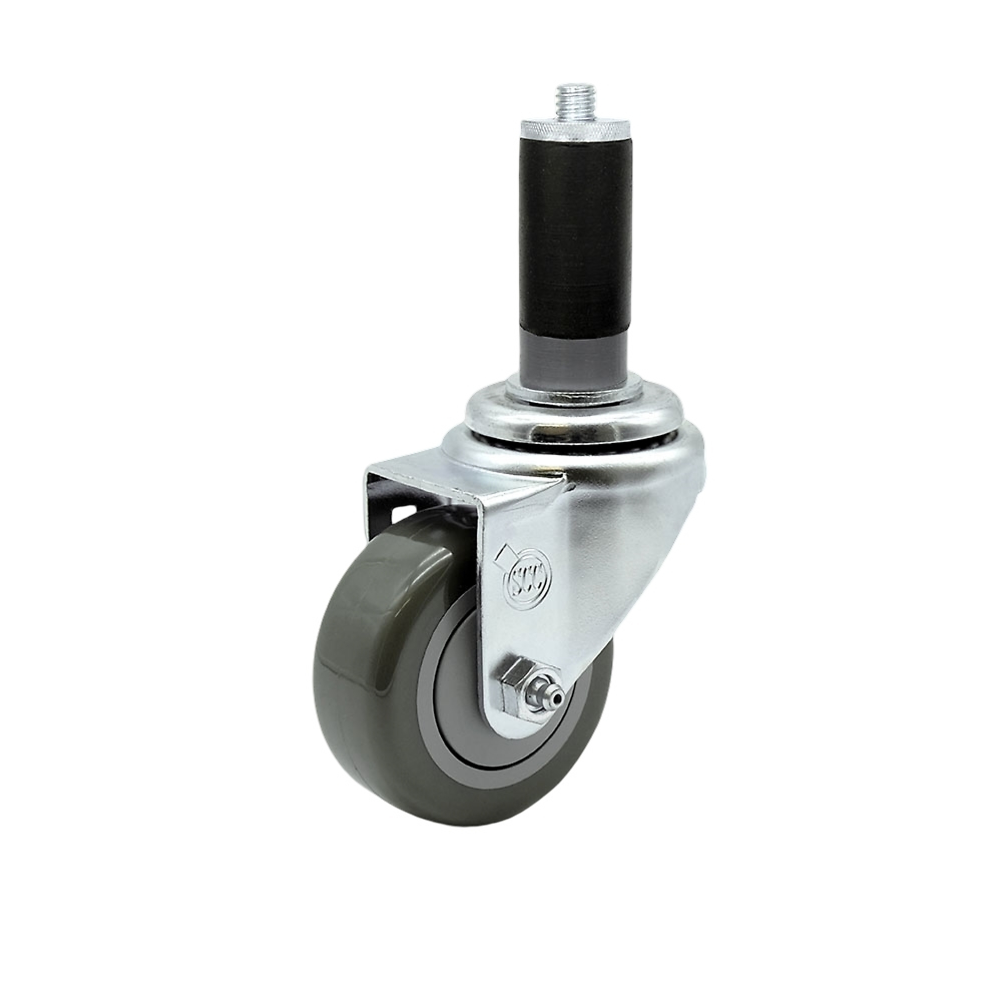 Service Caster, 3Inch x 1 1/4Inch Stem Caster, Wheel Diameter 3 in, Caster Type Swivel, Package (qty.) 1, Model SCC-SSEX20S314-PPUB-MTG44