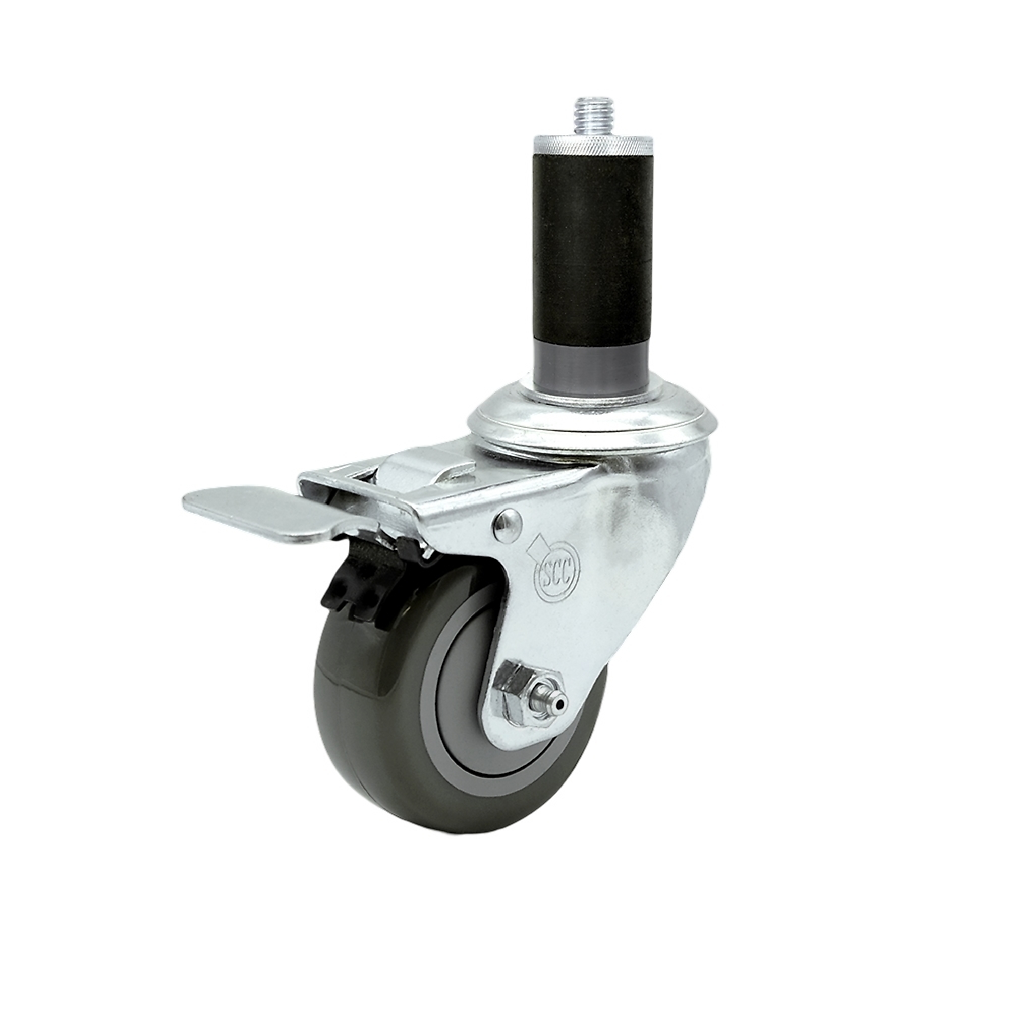 Service Caster, 3 1/2Inch x 1 1/4Inch Stem Caster, Wheel Diameter 3.5 in, Caster Type Swivel, Package (qty.) 1, Model SCC-SSTTLEX20S3514-PPUB-MTG45