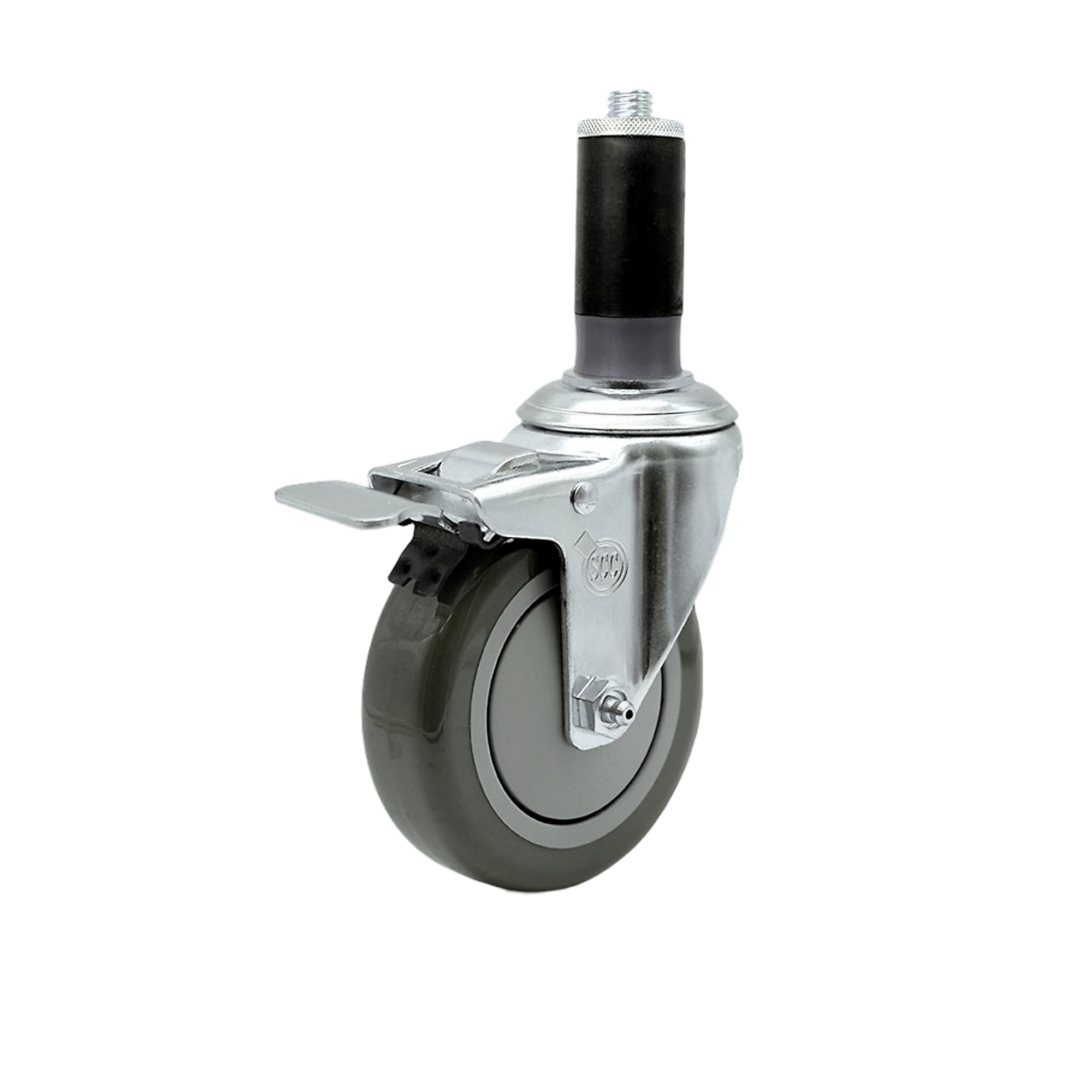 Service Caster, 4Inch x 1 1/4Inch Stem Caster, Wheel Diameter 4 in, Caster Type Swivel, Package (qty.) 1, Model SCC-SSTTLEX20S414-PPUB-MTG45