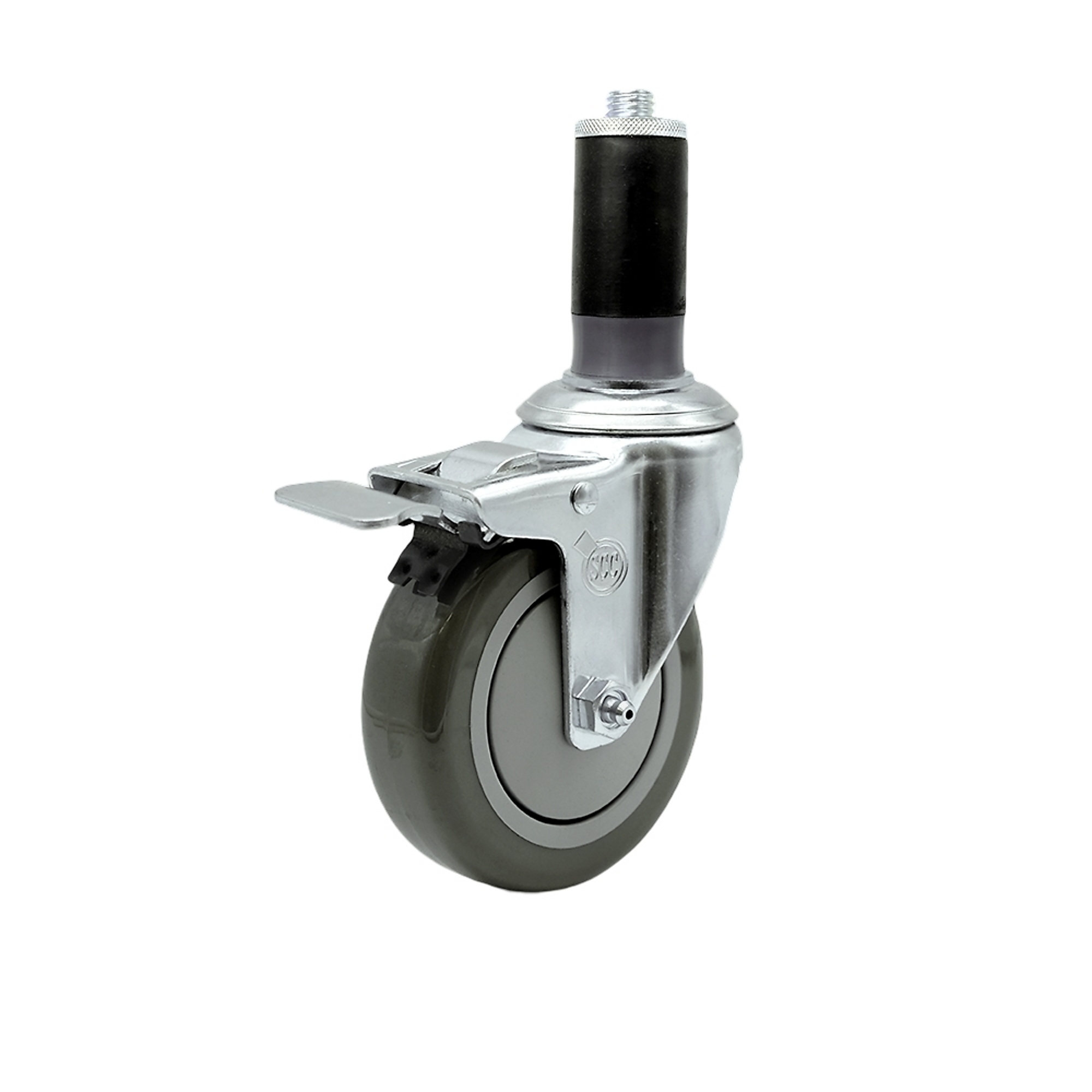 Service Caster, 4Inch x 1 1/4Inch Stem Caster, Wheel Diameter 4 in, Caster Type Swivel, Package (qty.) 1, Model SCC-SSTTLEX20S414-PPUB-MTG46