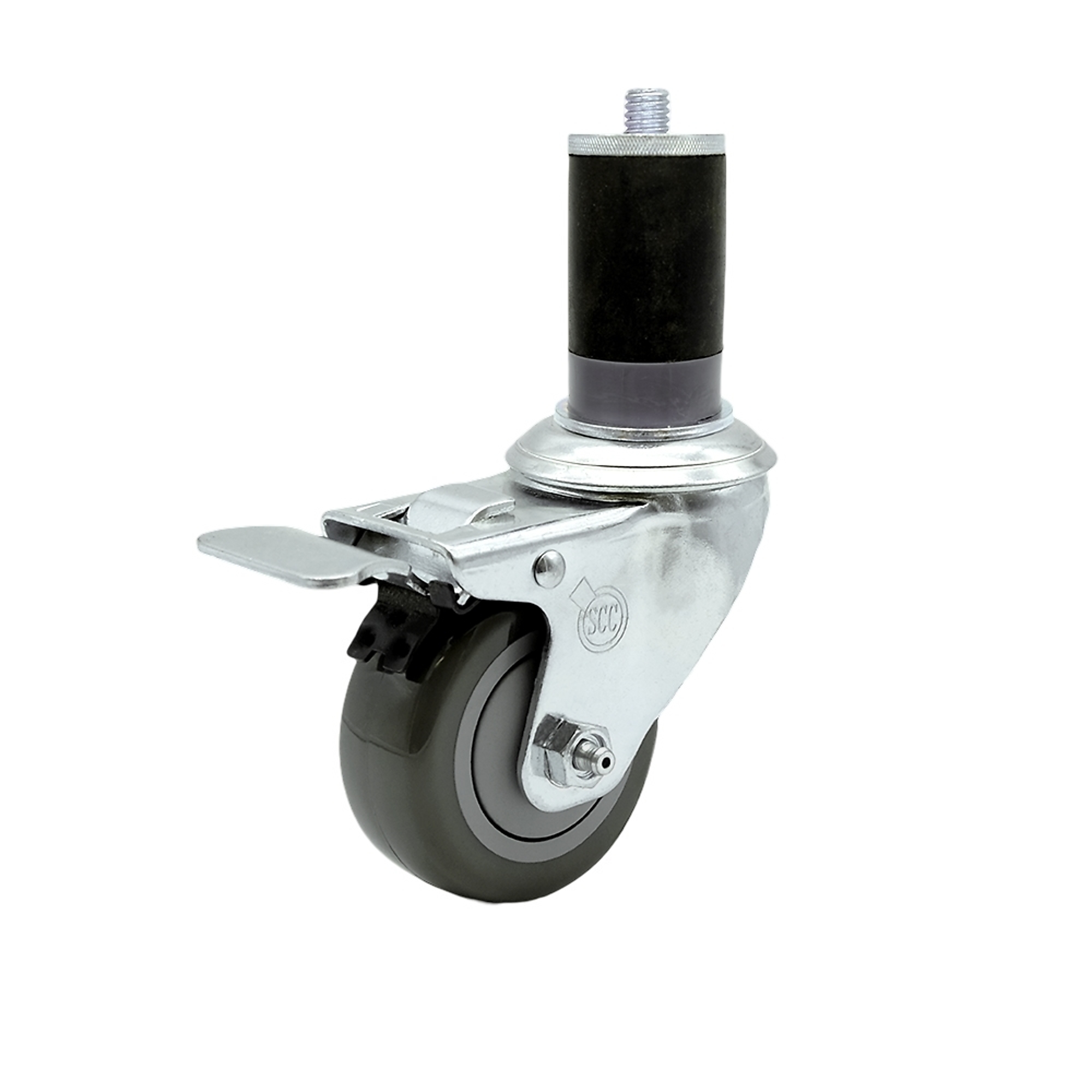 Service Caster, 3 1/2Inch x 1 1/4Inch Stem Caster, Wheel Diameter 3.5 in, Caster Type Swivel, Package (qty.) 1, Model SCC-SSTTLEX20S3514-PPUB-MTG47