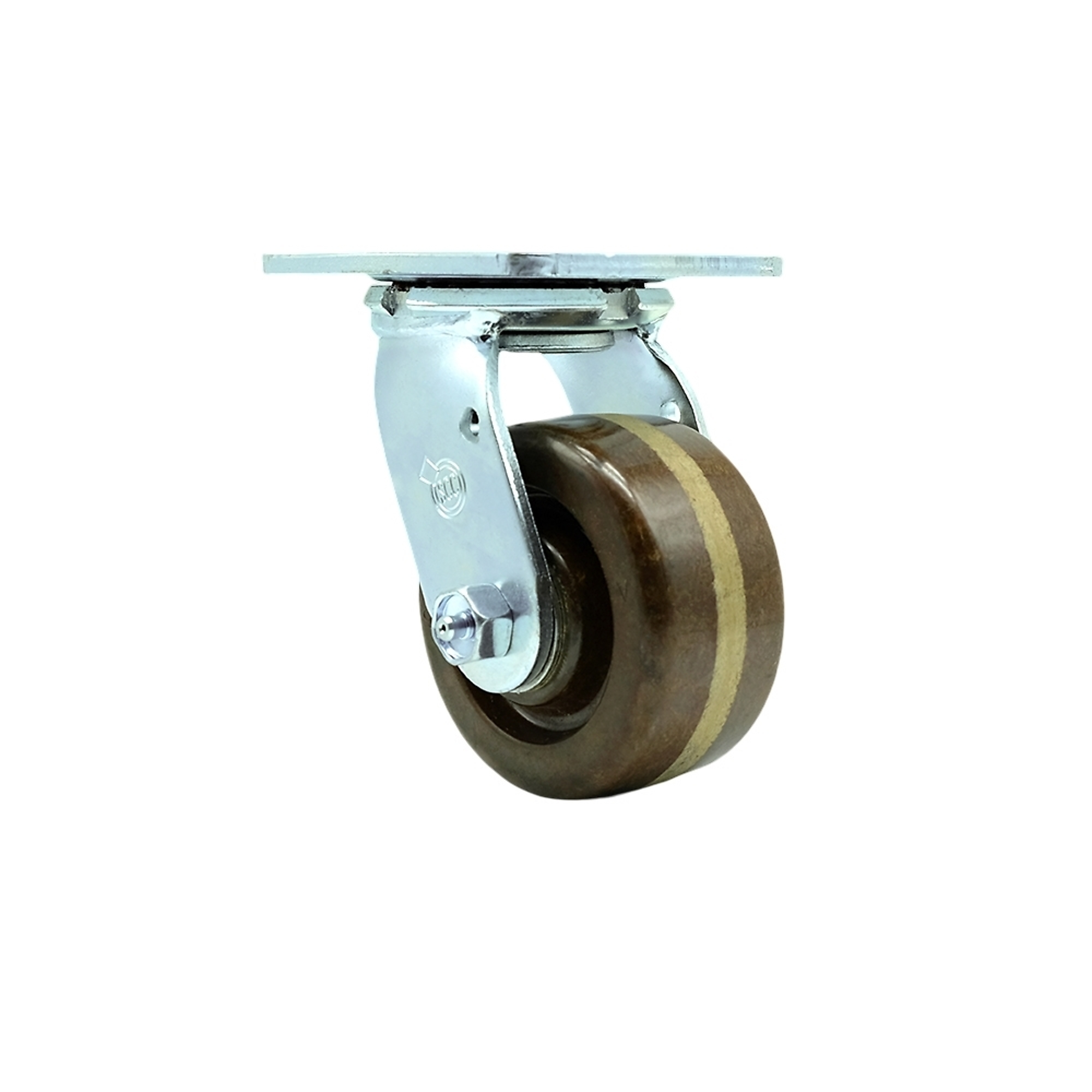 Service Caster, 4Inch x 2Inch Plate Caster, Wheel Diameter 4 in, Caster Type Swivel, Package (qty.) 1, Model SCC-30CS420-PHRHT