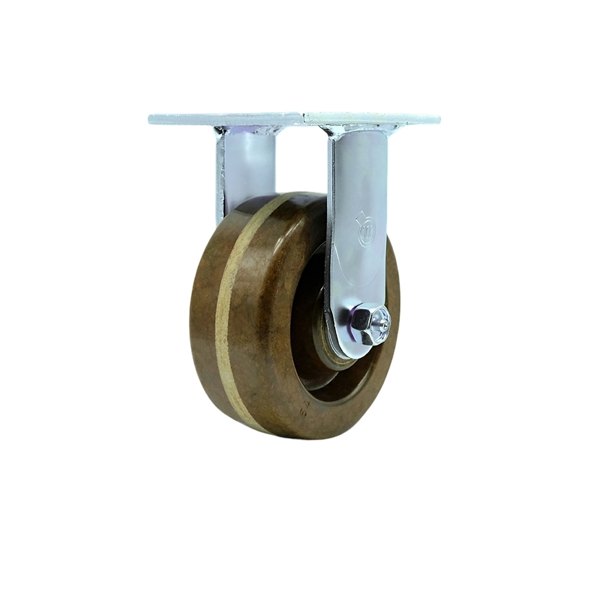 Service Caster, 5Inch x 2Inch Plate Caster, Wheel Diameter 5 in, Caster Type Rigid, Package (qty.) 1, Model SCC-30R520-PHRHT