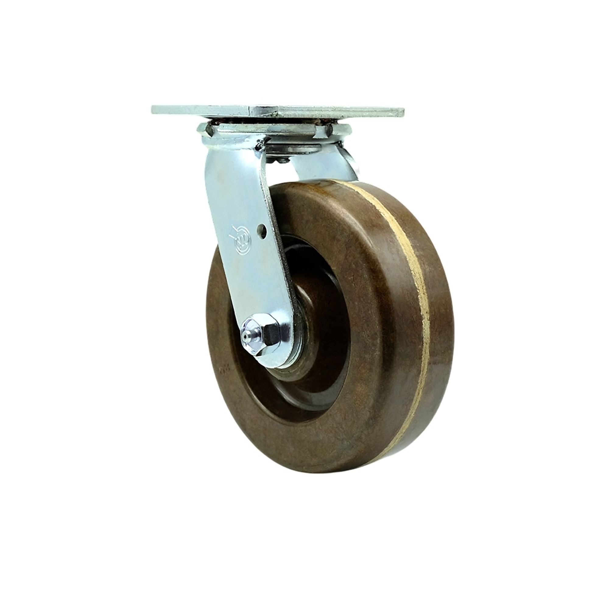 Service Caster, 6Inch x 2Inch Plate Caster, Wheel Diameter 6 in, Caster Type Swivel, Package (qty.) 1, Model SCC-30CS620-PHRHT