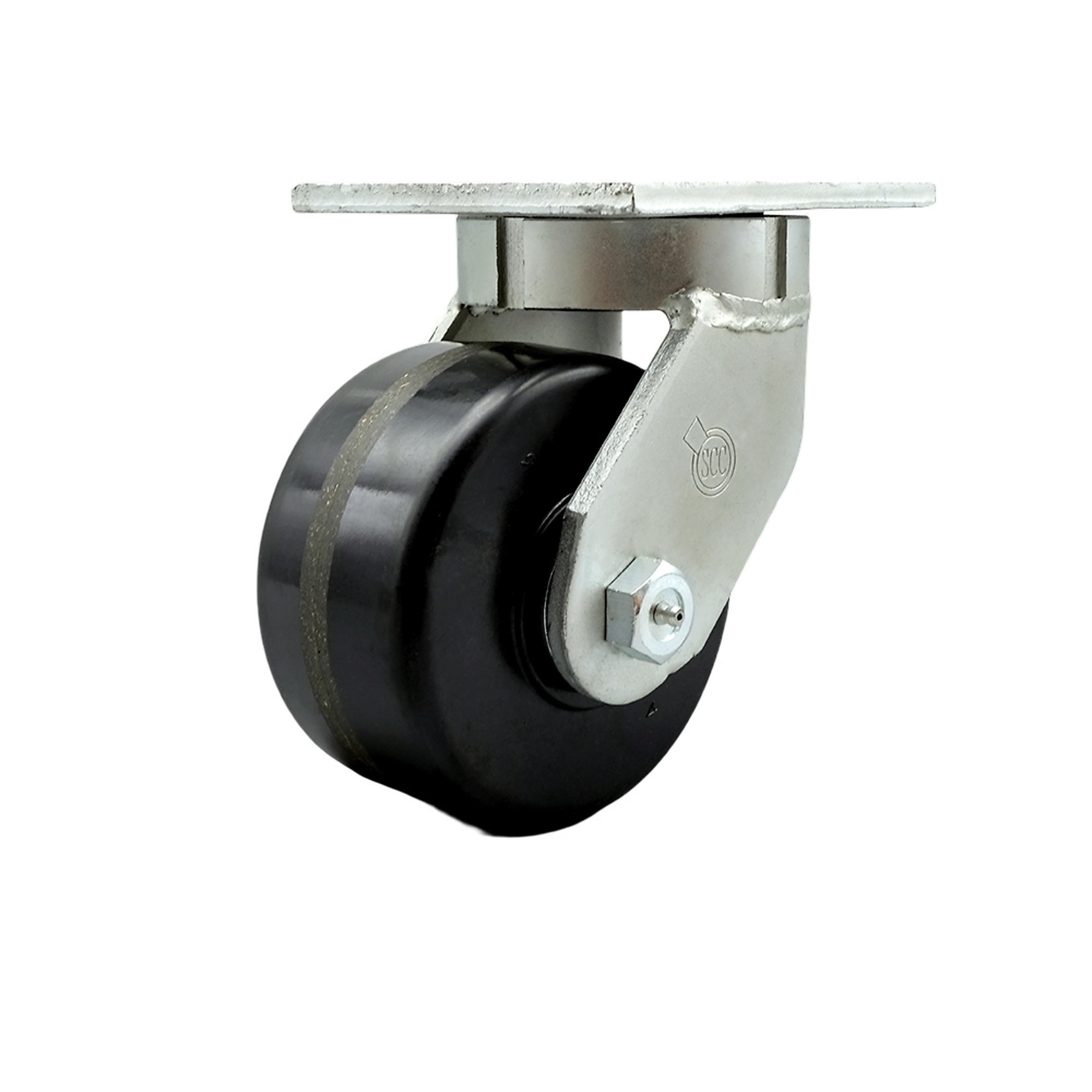 Service Caster, 6Inch x 3Inch Plate Caster, Wheel Diameter 6 in, Caster Type Swivel, Package (qty.) 1, Model SCC-KP92S630-PHR