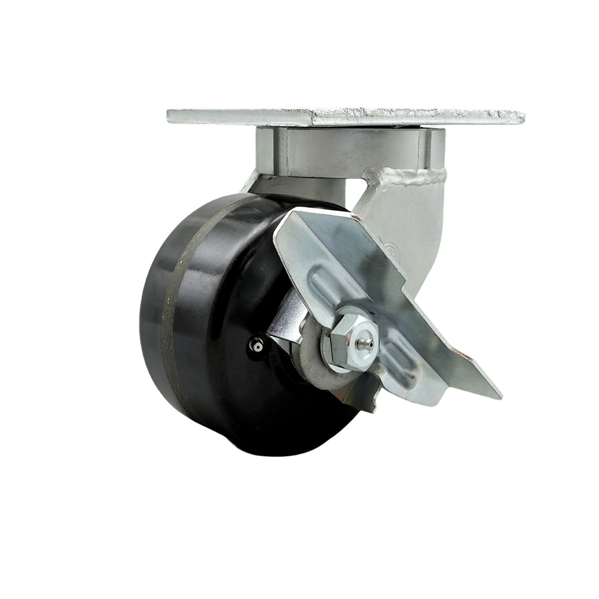 Service Caster, 6Inch x 3Inch Plate Caster, Wheel Diameter 6 in, Caster Type Swivel, Package (qty.) 1, Model SCC-KP92S630-PHR-SLB