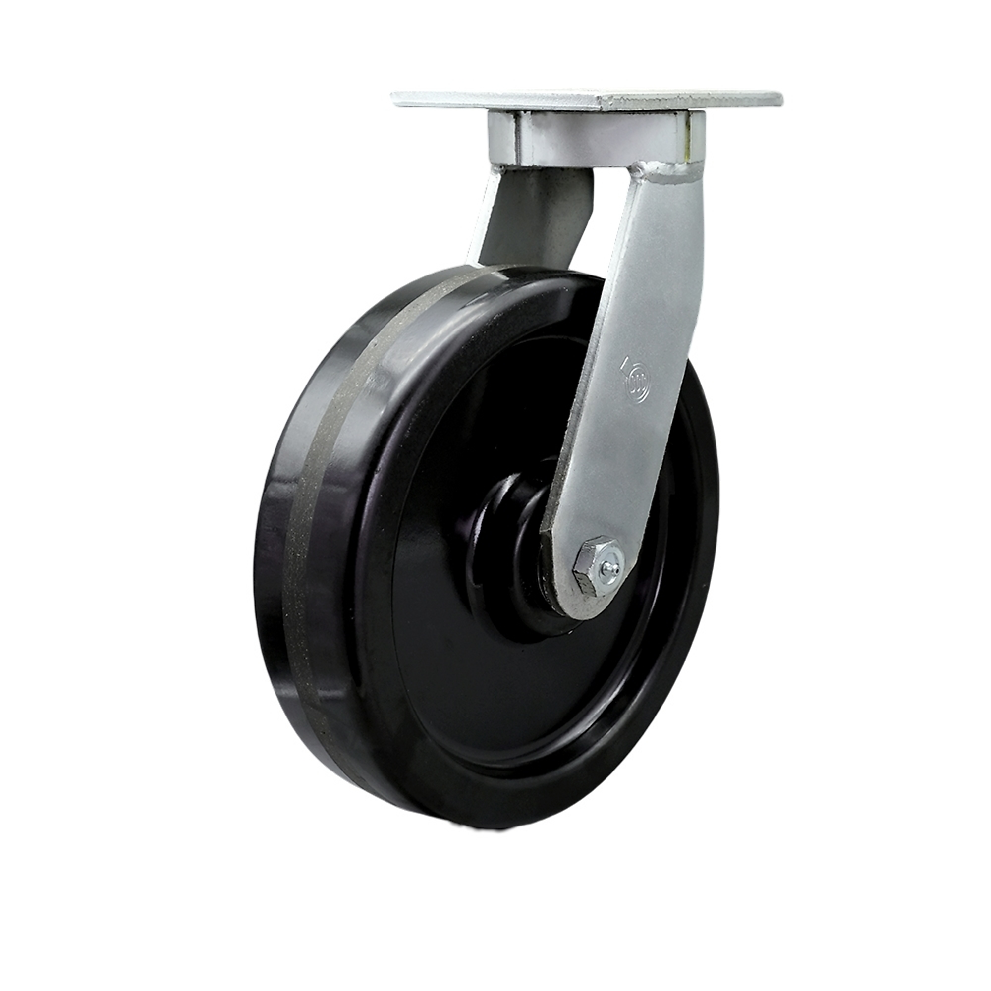 Service Caster, 12Inch x 3Inch Plate Caster, Wheel Diameter 12 in, Caster Type Swivel, Package (qty.) 1, Model SCC-KP92S1230-PHR