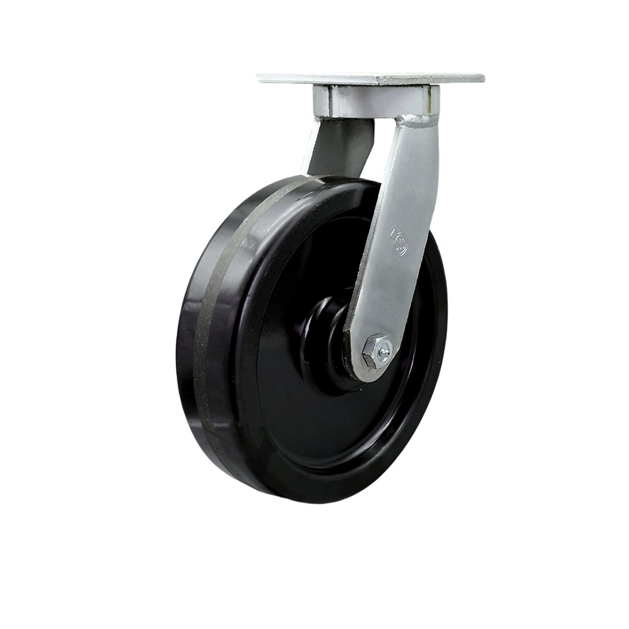 Service Caster, 10Inch x 3Inch Plate Caster, Wheel Diameter 10 in, Caster Type Swivel, Package (qty.) 1, Model SCC-KP92S1030-PHR