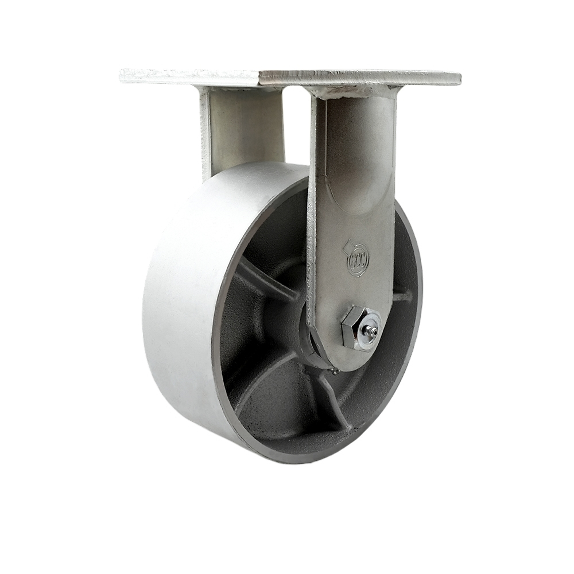 Service Caster, 8Inch x 3Inch Plate Caster, Wheel Diameter 8 in, Caster Type Rigid, Package (qty.) 1, Model SCC-KP92R830-SSR