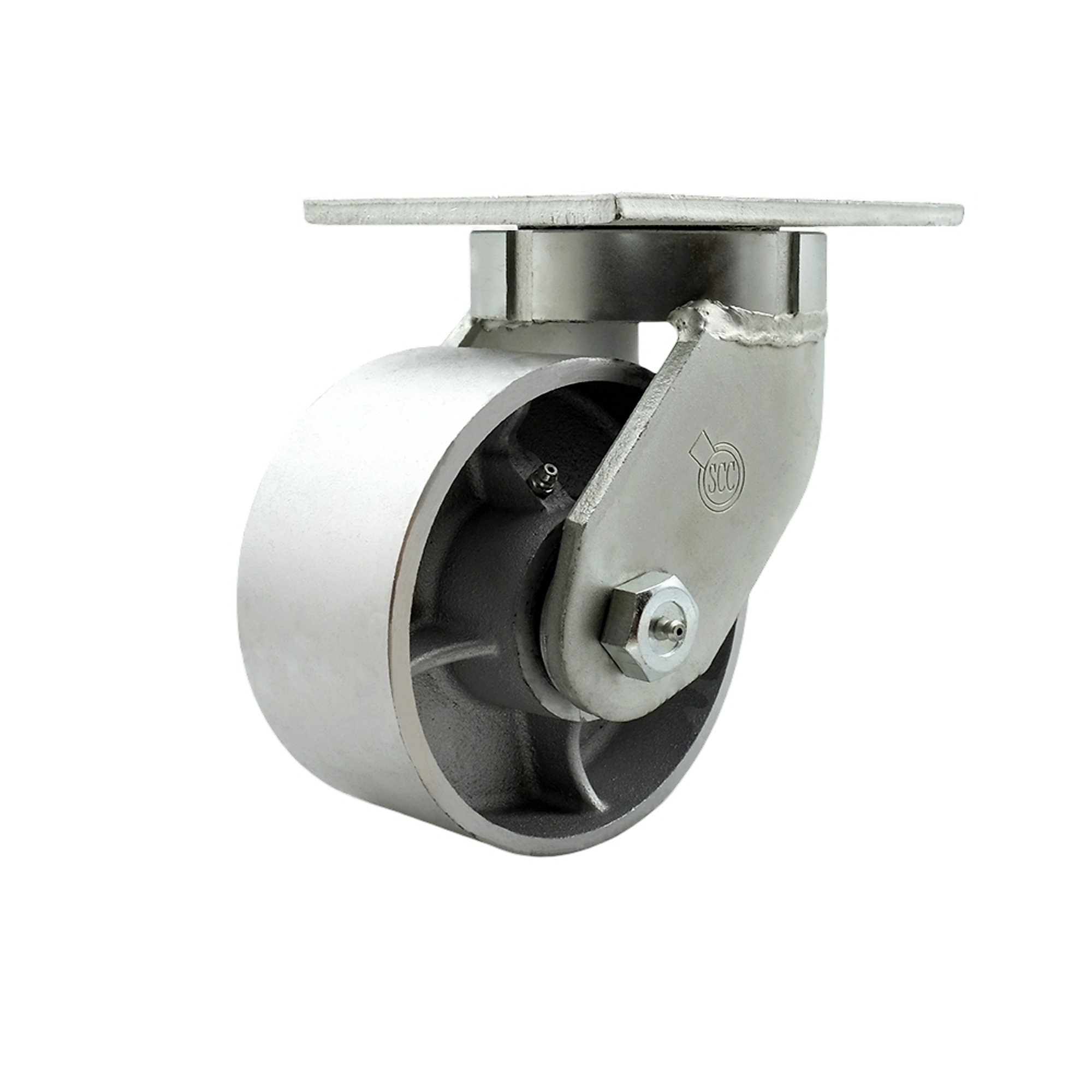 Service Caster, 6Inch x 3Inch Plate Caster, Wheel Diameter 6 in, Caster Type Swivel, Package (qty.) 1, Model SCC-KP92S630-SSR