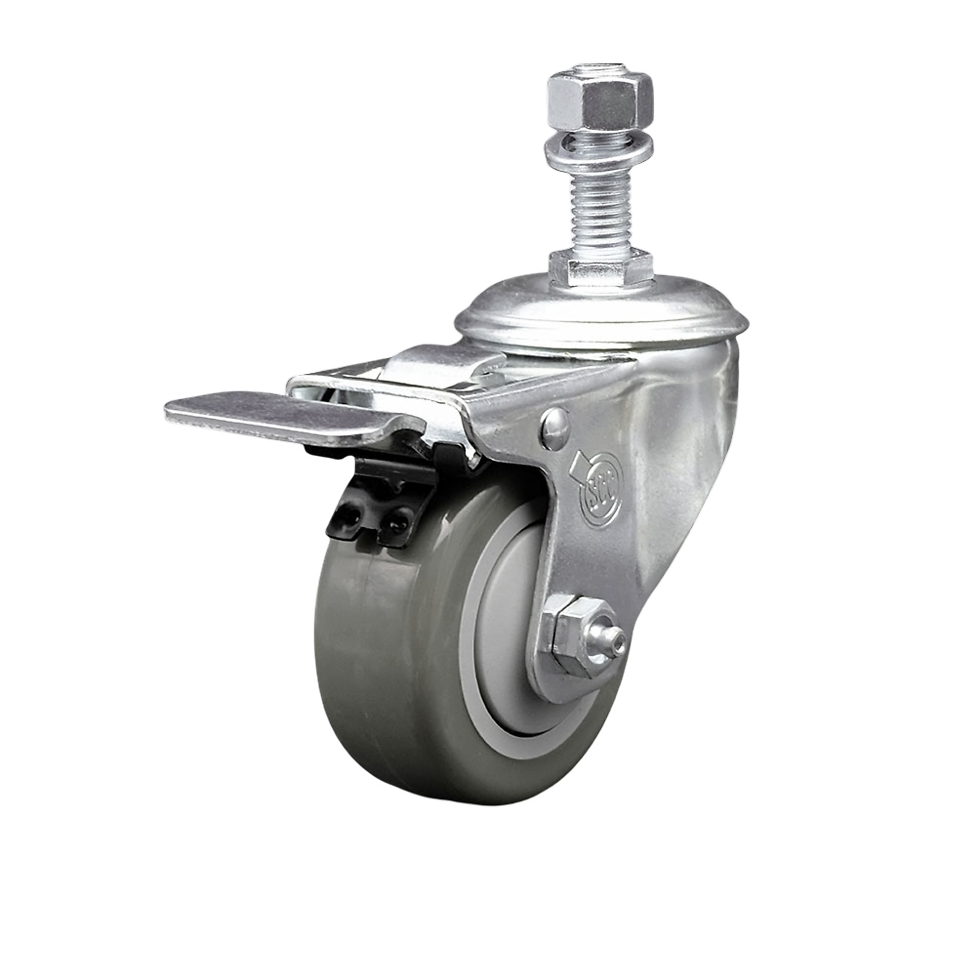 Service Caster, 3 1/2Inch x 1 1/4Inch Stem Caster, Wheel Diameter 3.5 in, Caster Type Swivel, Package (qty.) 1, Model SCC-SSTSTTL20S3514-PPUB-M1215