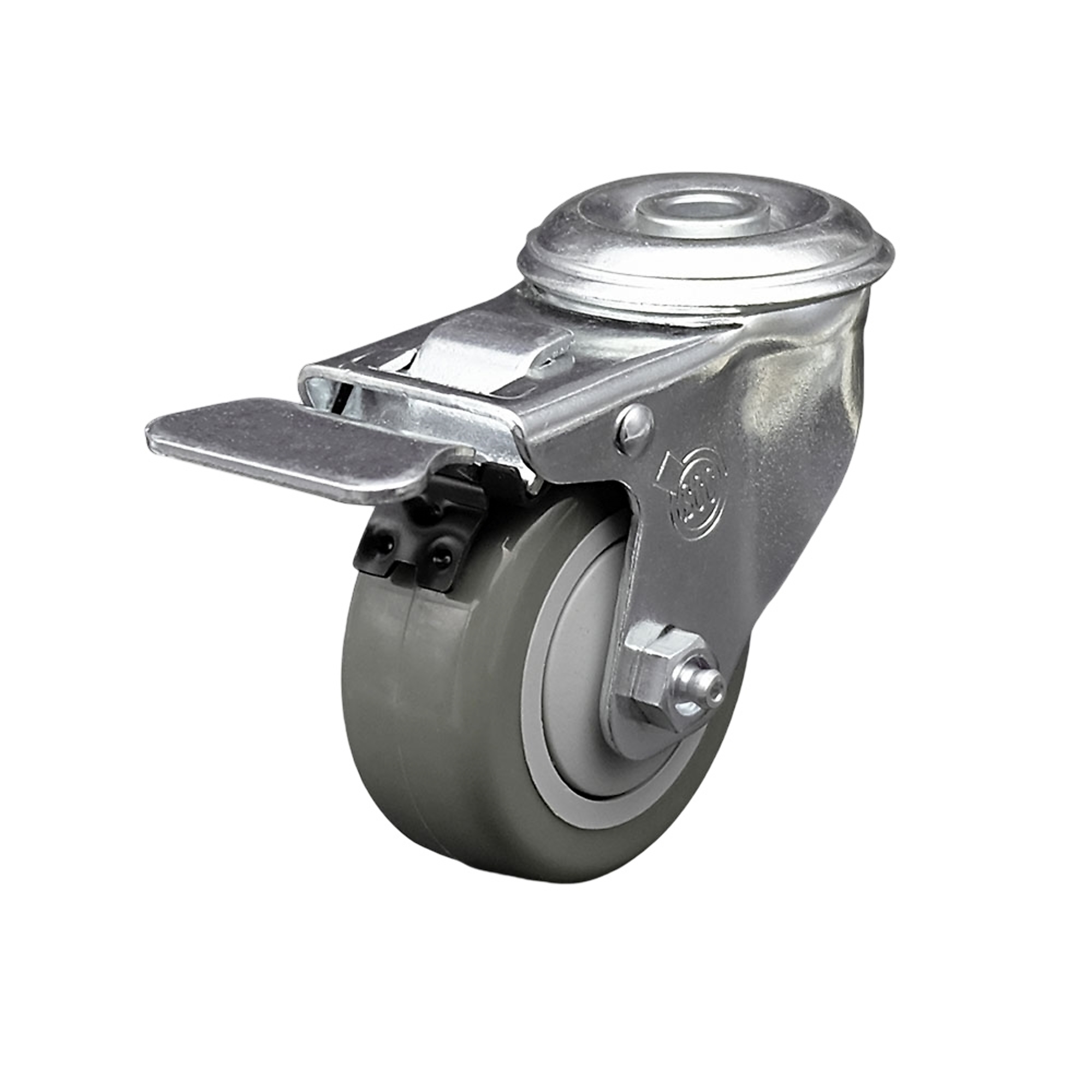 Service Caster, 3 1/2Inch x 1 1/4Inch Stem Caster, Wheel Diameter 3.5 in, Caster Type Swivel, Package (qty.) 1, Model SCC-BHTTL20S3514-PPUB